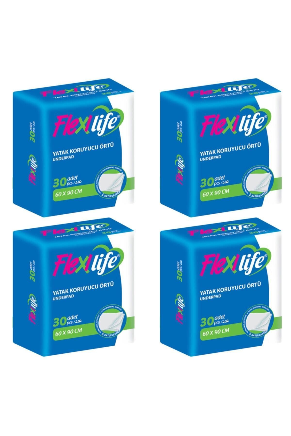 Flexi Life Evcil Hayvan Çiş Pedi Yatak Koruyucu 60x90 Cm 120 Kullanım