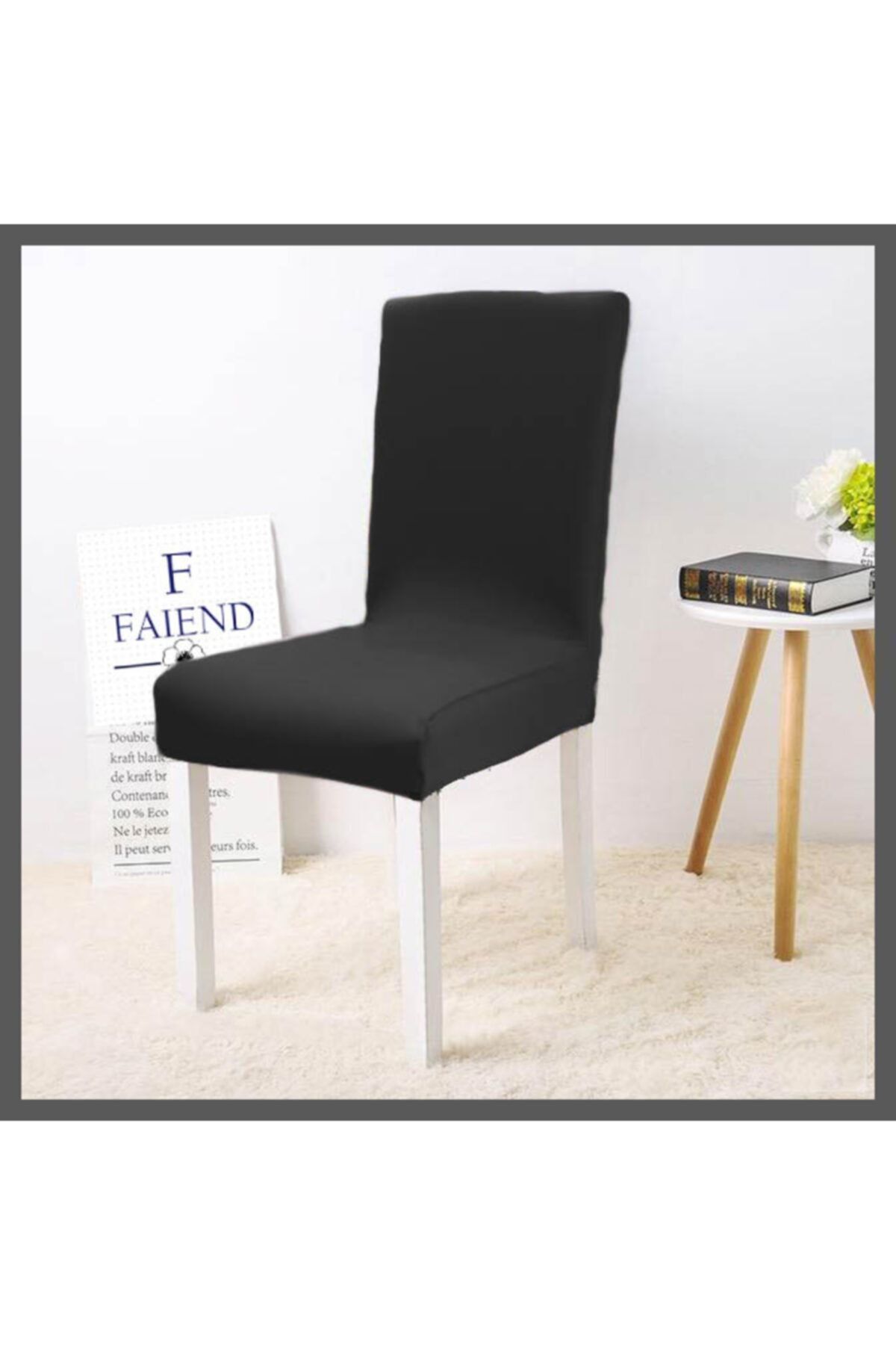 F faiend Balpeteği Desen Likra Kumaşlı Tüylenmez Yikanabilir Sandalye Örtüsü Sandalye Kılıfı Yeni Model Tekli