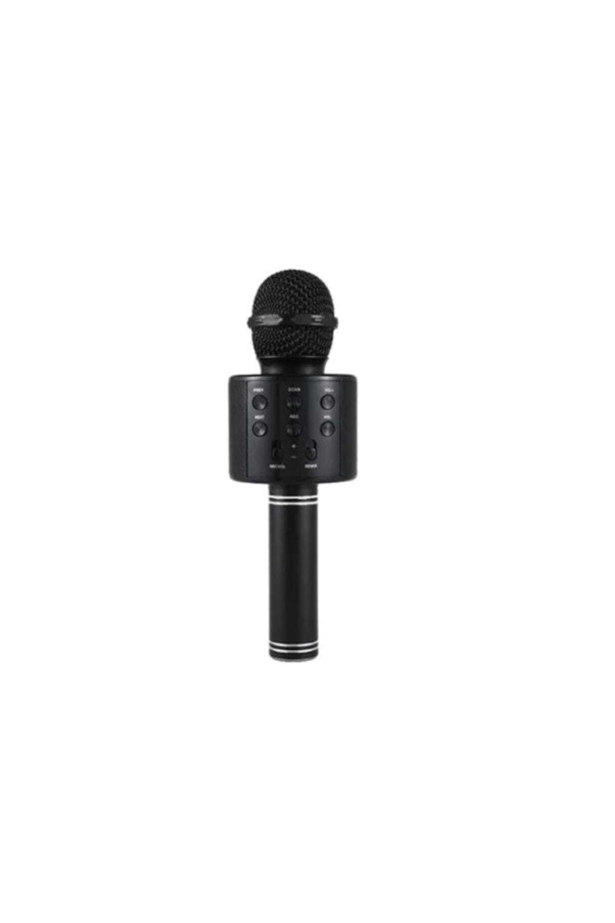 Syronix Wster WS-858 Usb-Aux-SD Kart Girişli Wireless Bluetooth Karaoke Mikrofon - Siyah