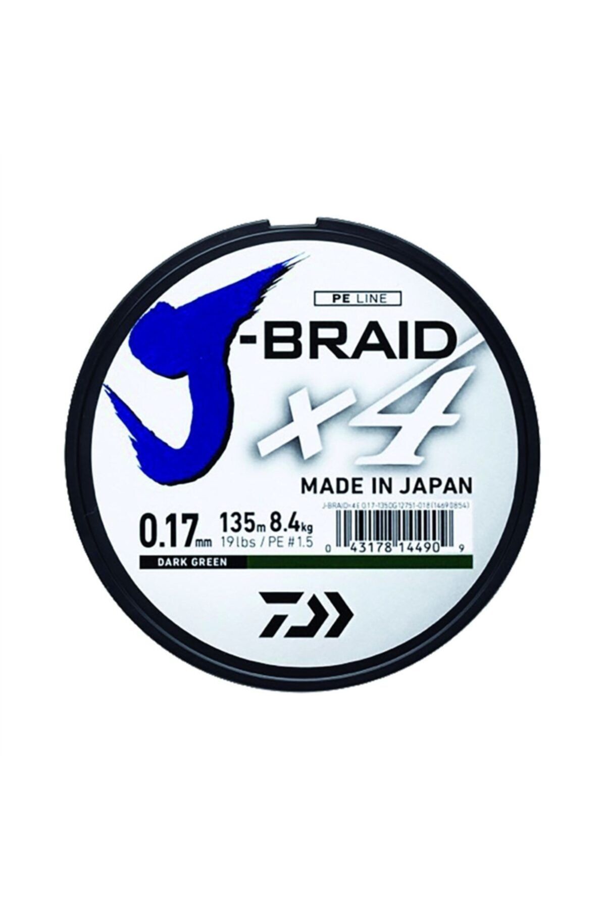 DAIWA J-braid 4b Koyu Yeşil 270m Ip Misina
