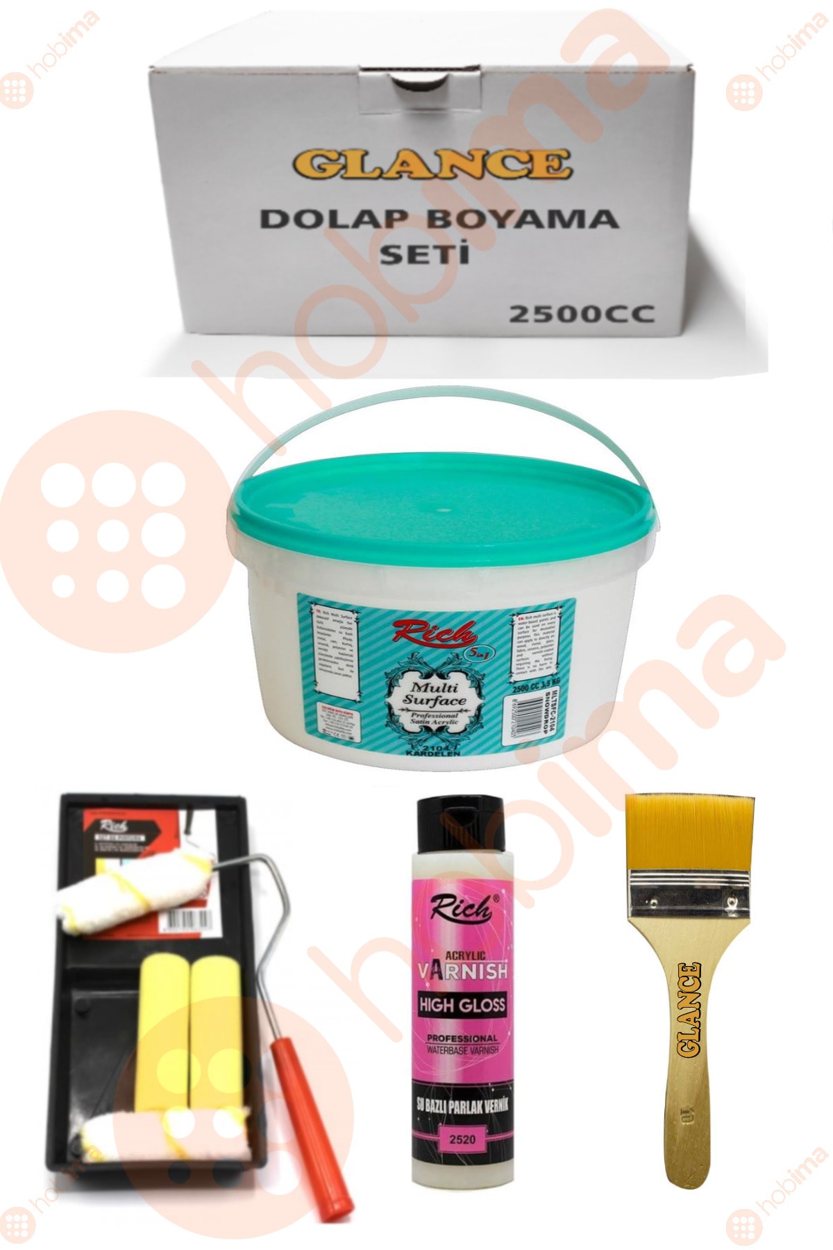 Rich Multi Surface 2500cc Kardelen 3 5kg Genel Amacli Boyama Seti Fiyati Yorumlari Trendyol