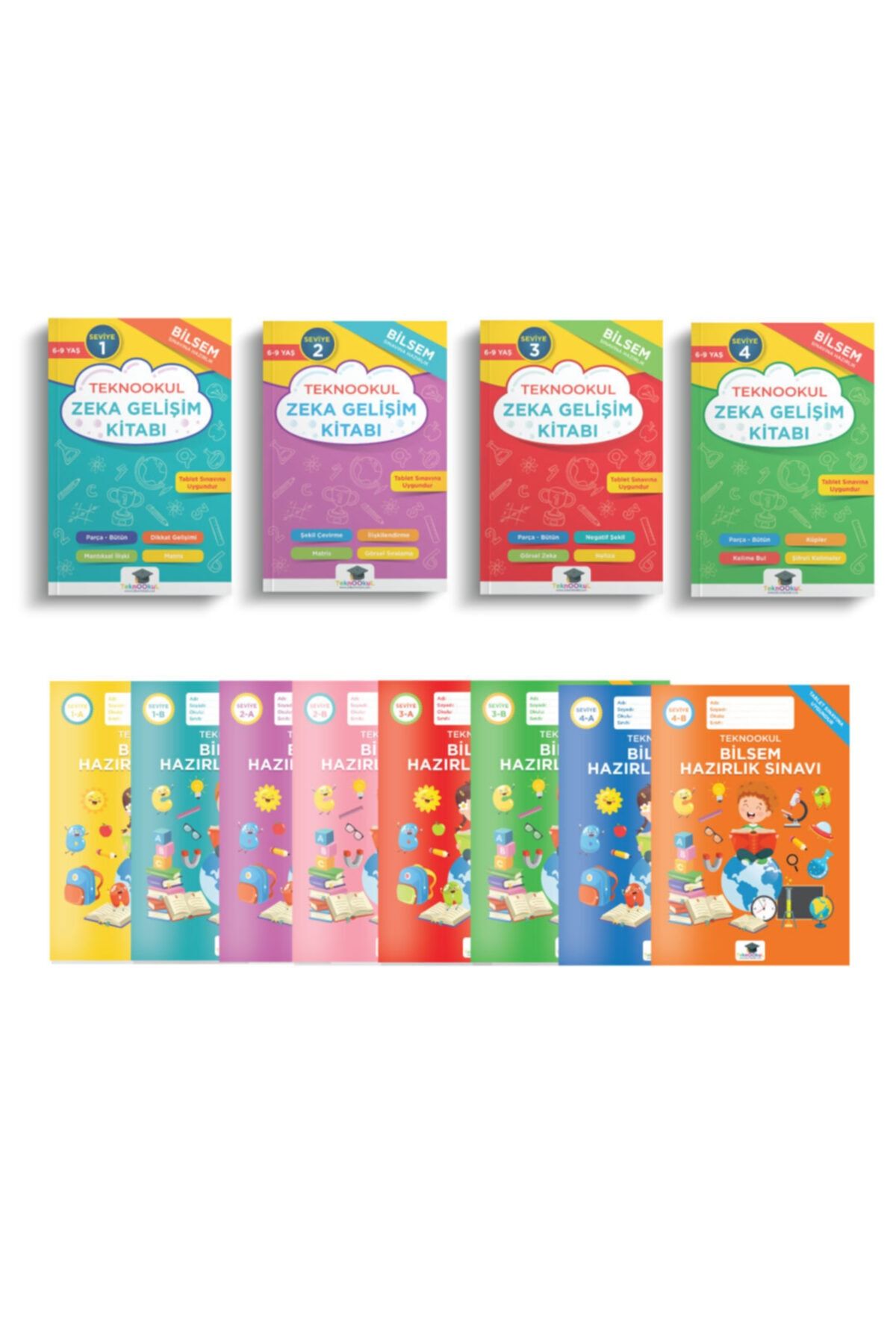 Teknookul Yayınları 1. Sınıf Bilsem Sınavı Hazırlık Tam Set (s1+s2+s3+s4)