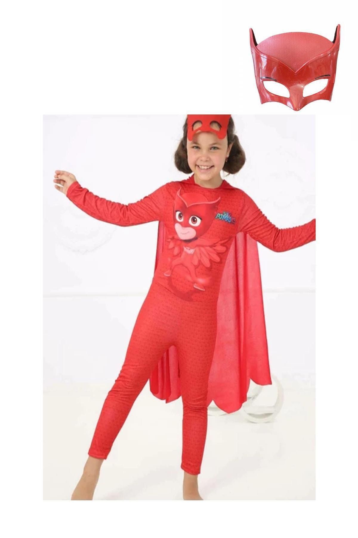 Tek Favorim Pijamaskeliler Baykuş Kız Kostüm 2 Maskeli Pj Masks Kostümü