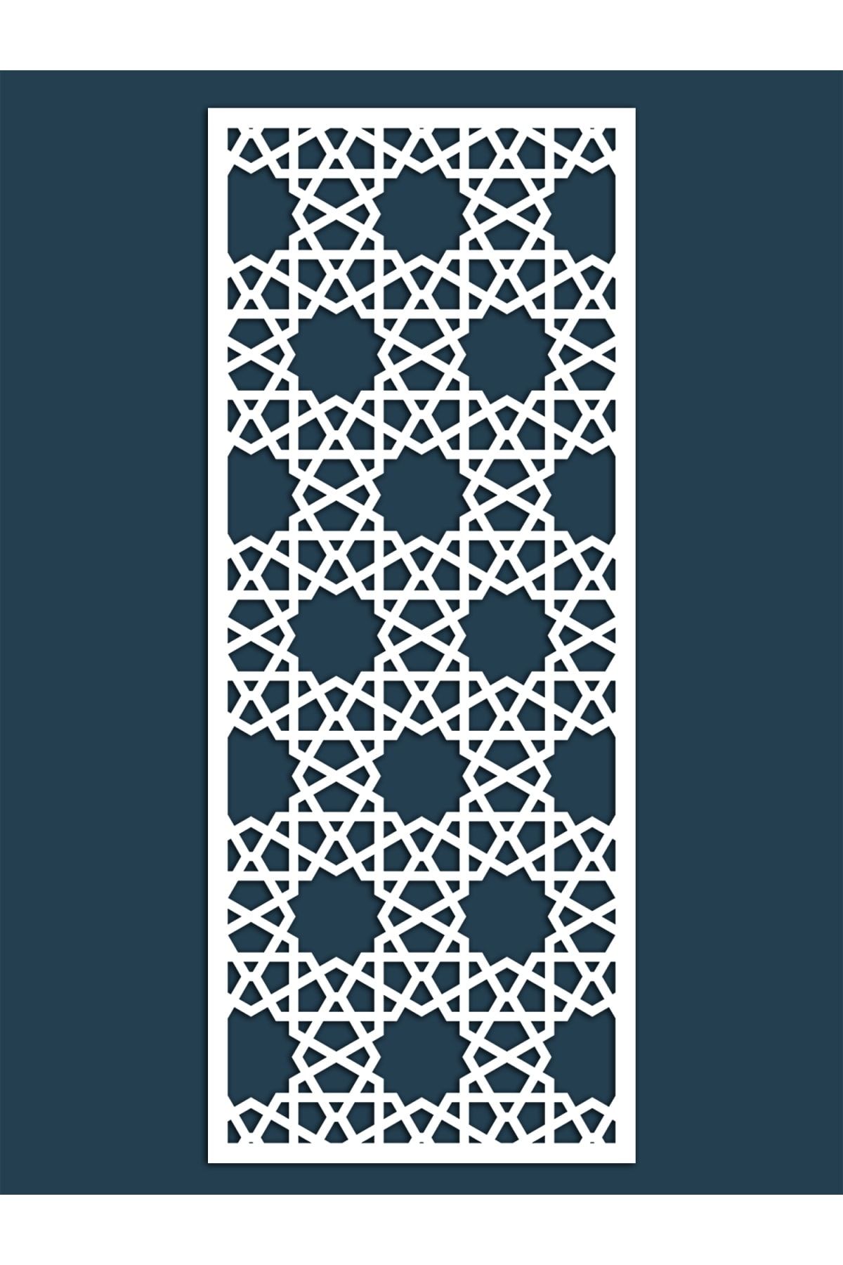 Liar Dekor Liar Ahşap Seperatör (Paravan) - KSP-211 - (10 mm) - (100 cm x 210 cm) - (Beyaz)