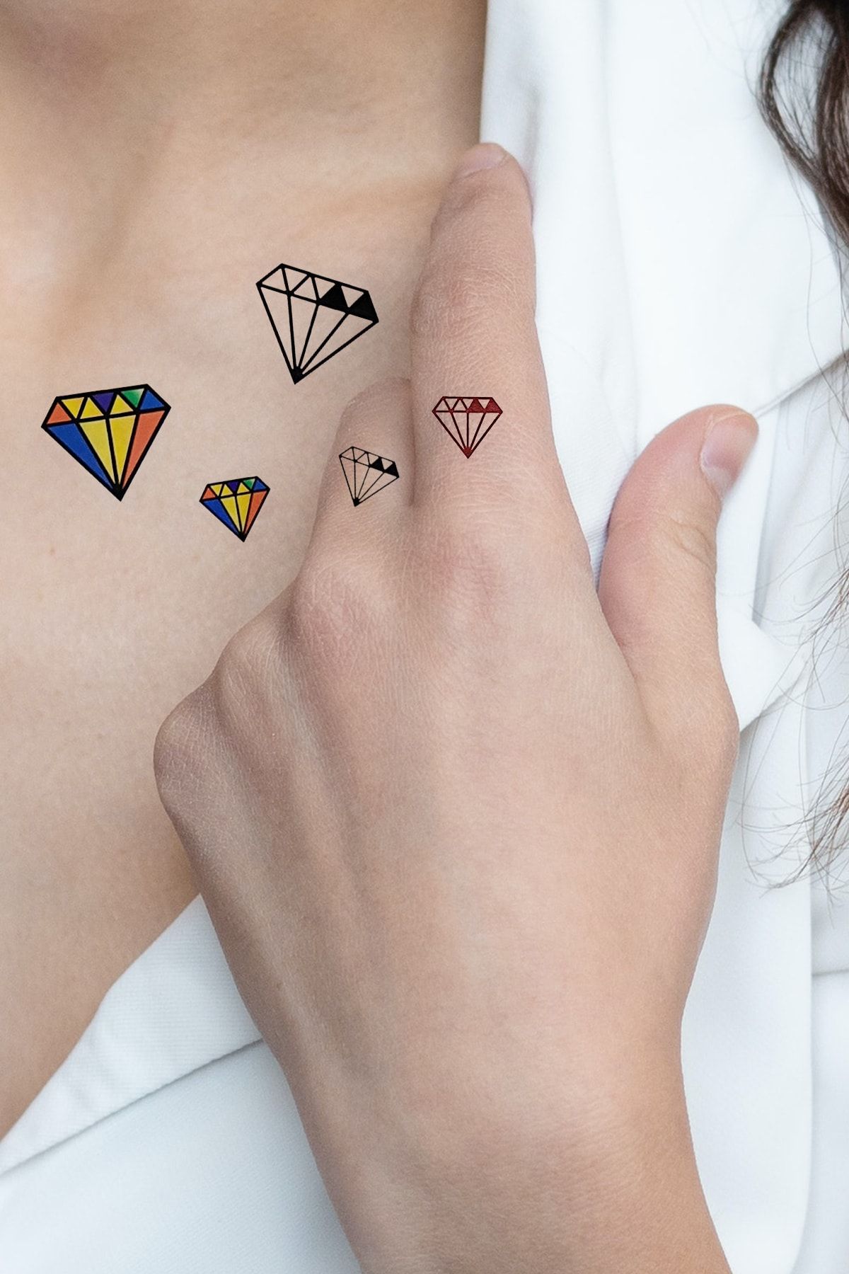 TAKIŞTIR Geçici Karışık Elmas Dövme Tattoo
