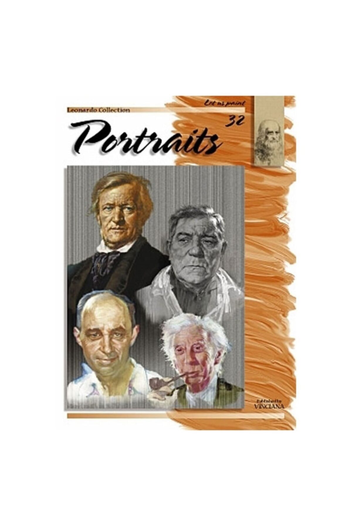 Da Vinci Leonardo Collection Desen Kitabı Portrait N: 32 Portre N: 32