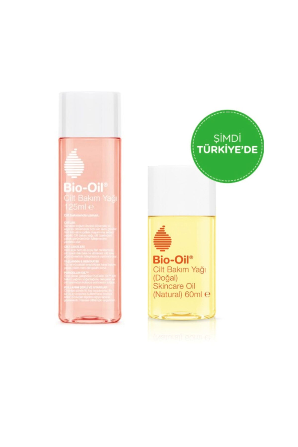 BioOil Cilt Bakım Yağı 125 Ml - Çatlak,cilt Lekeleri,yaşlanma & Nem Kaybı + Natural Cilt Bakım Yağı 60 Ml