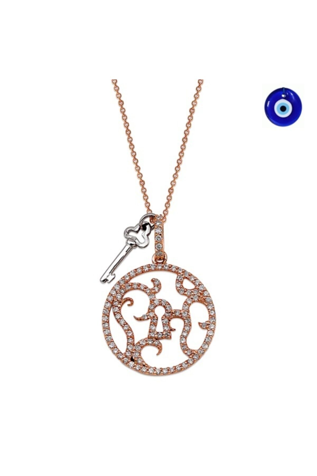 Barok Diamond Pırlanta Gülfem Kolye 0.41ct 14 Ayar Gr08782