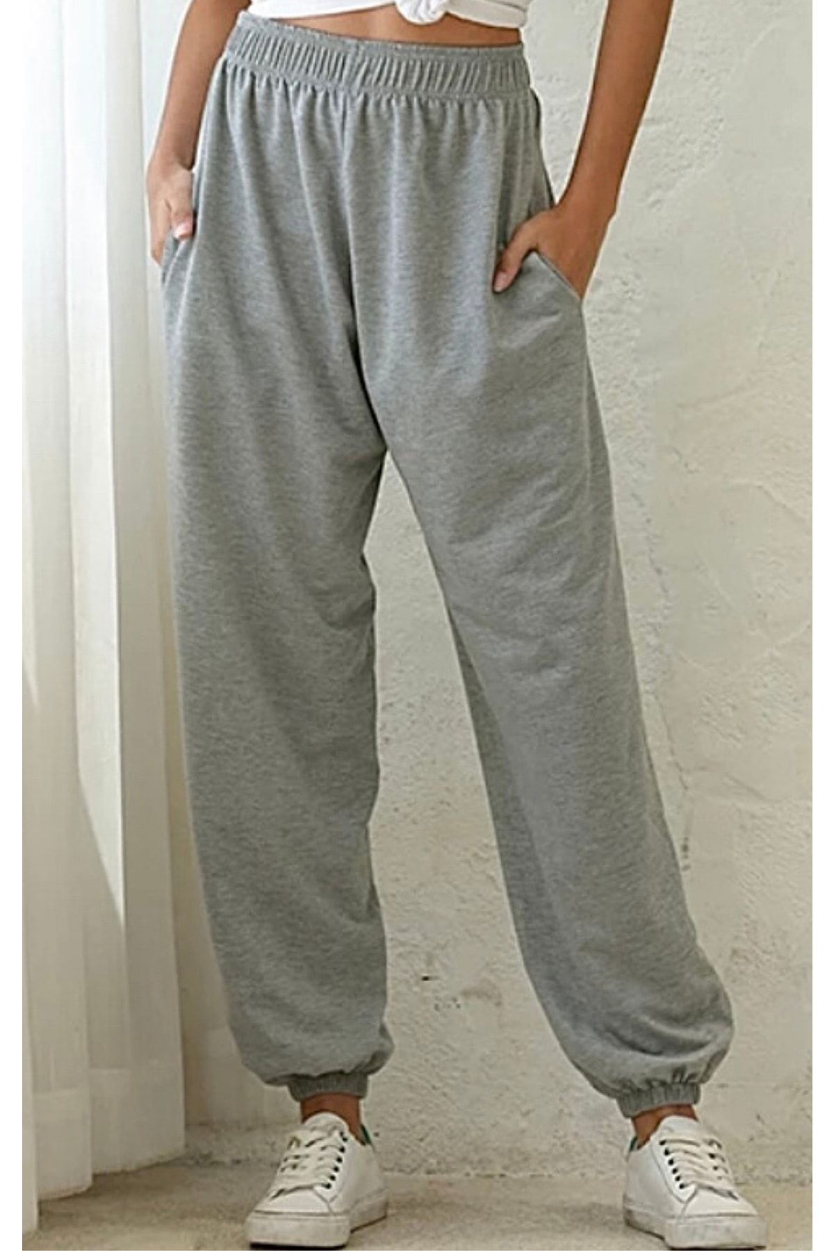 Womens grey store baggy joggers