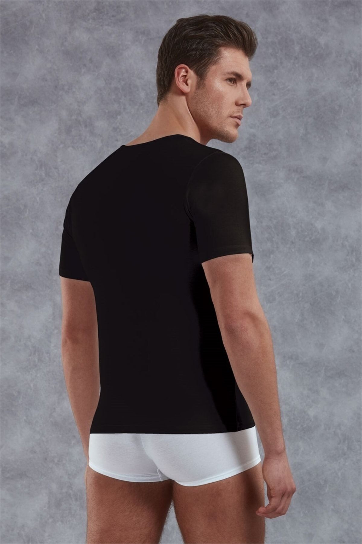Deep crew neck best sale t shirt mens