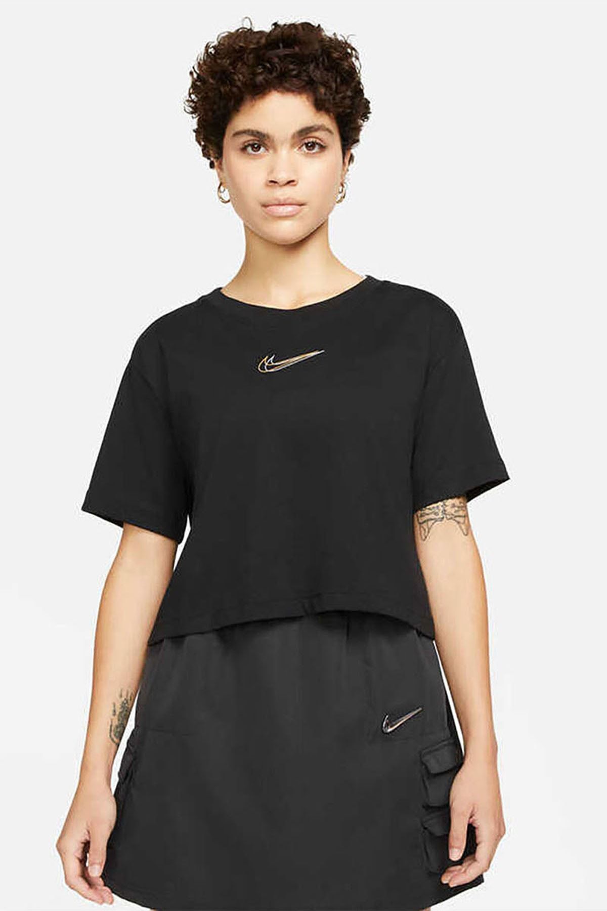 Black pink nike shirt top