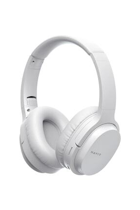 I62 Katlanabilir Kafaüstü Mikrofonlu Bluetooth Kulaklık - Beyaz Image 0