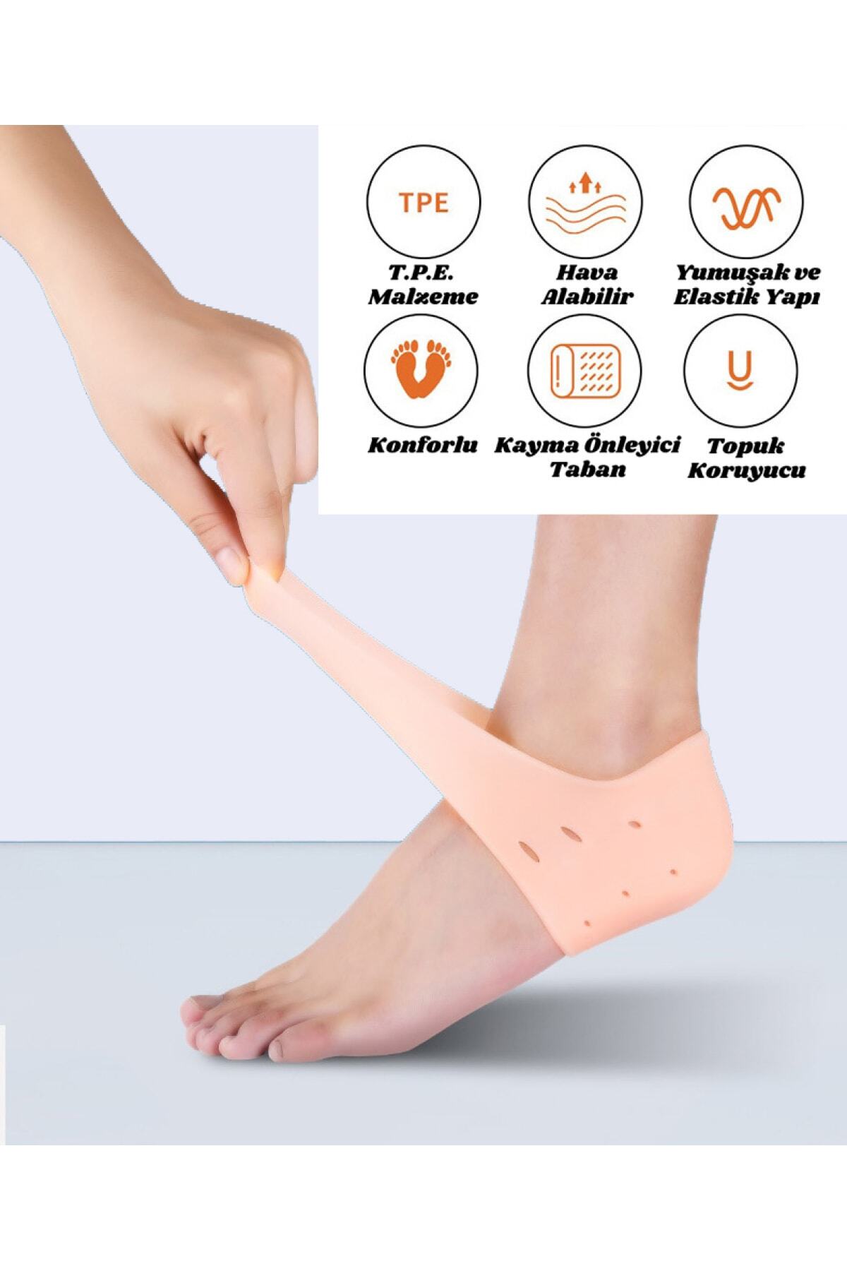 جوراب پاشنه پاشنه پاشنه ، کرک و کالوس پاک کننده - ساخته شده در ترکیه