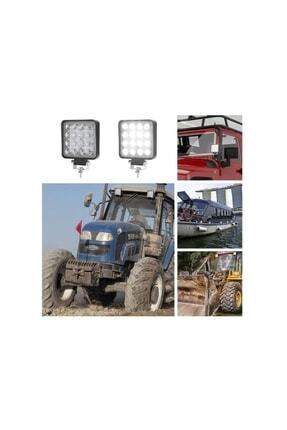 Traktör Tepe Lambası Çalışma Lambası 16 Ledli 4 Adet Image 4