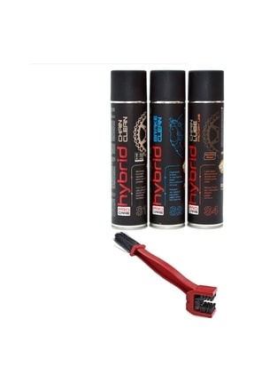 4'lü Bakım Seti (balata Spreyi, Zincir Temizleme, Zincir Yağlama, Zincir Fırçası) 2022 Üretim Image 0