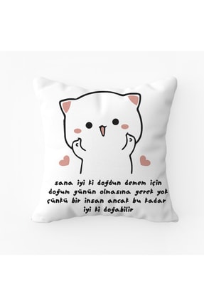 Iyi Ki Doğdun Hediyelik Yastık Kırlent Doğum Günü Karkan Tekstil Image 0