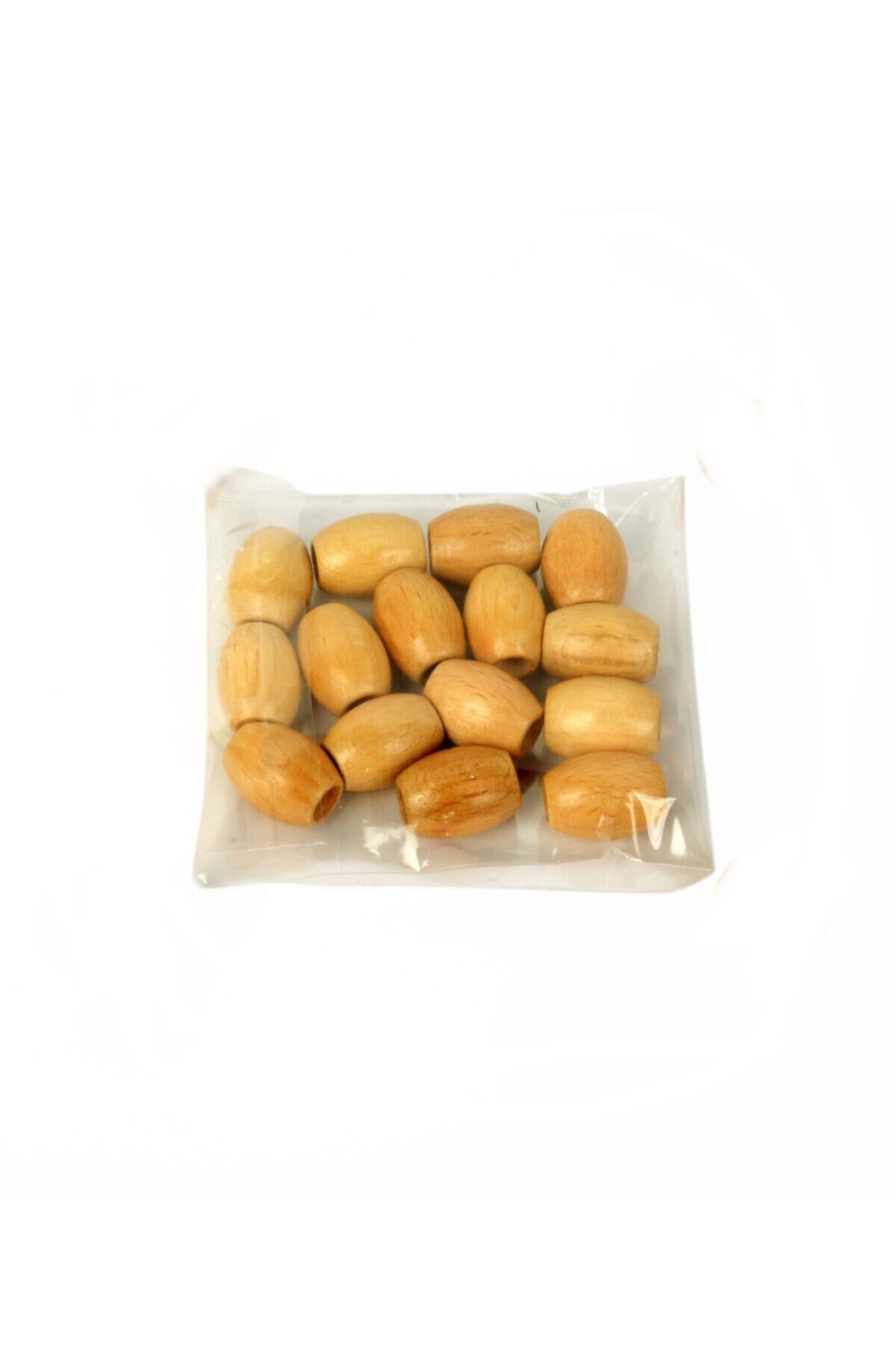 Nilden Hobi Nildenhobim Vernikli Makrome Ahşap Boncuk - 20 Mm - ( 15 Li Paket )