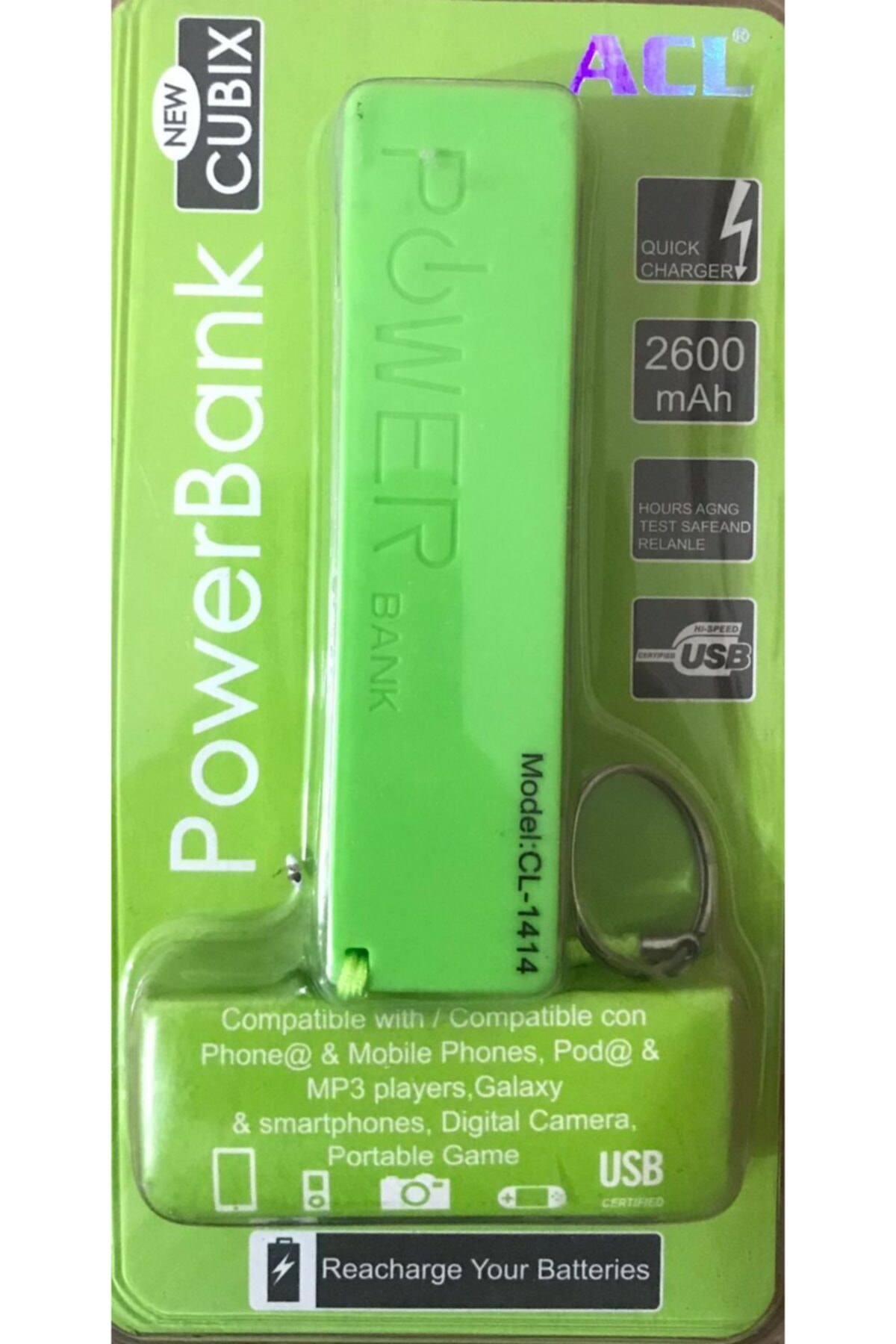 ACL - Cubix Cl-1414 2600 Mah Powerbank Taşınabilir Batarya