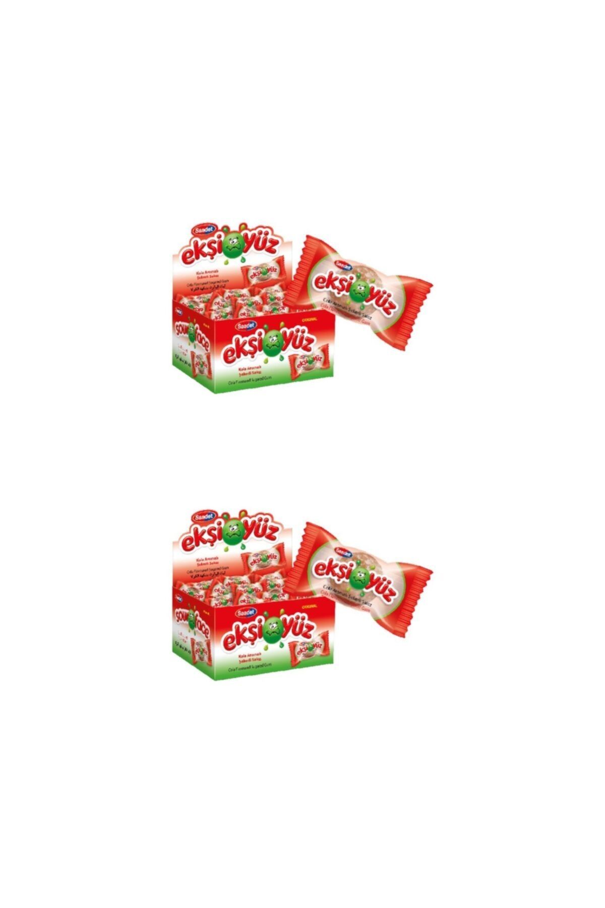 SAADET Ekşiyüz Kola Aromalı Sakız 350 Gr X 2'li