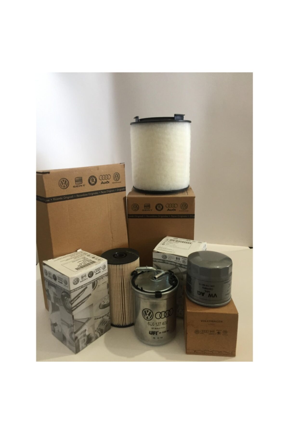 Orjinal Seat İbiza 1.4 Benzinli ORJ SERVİS Filtre Bakım Seti 2006-2015 (HAVA+YAĞ+STANDART POLEN)