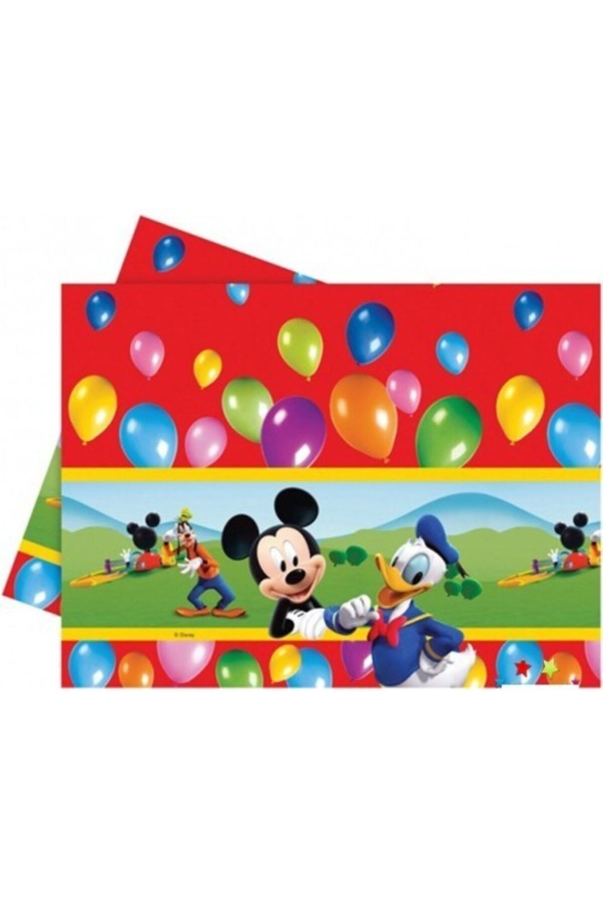 LOMİGA Mıckey Mouse Lisanslı Doğum Günü Masa Örtüsü 120x180 cm