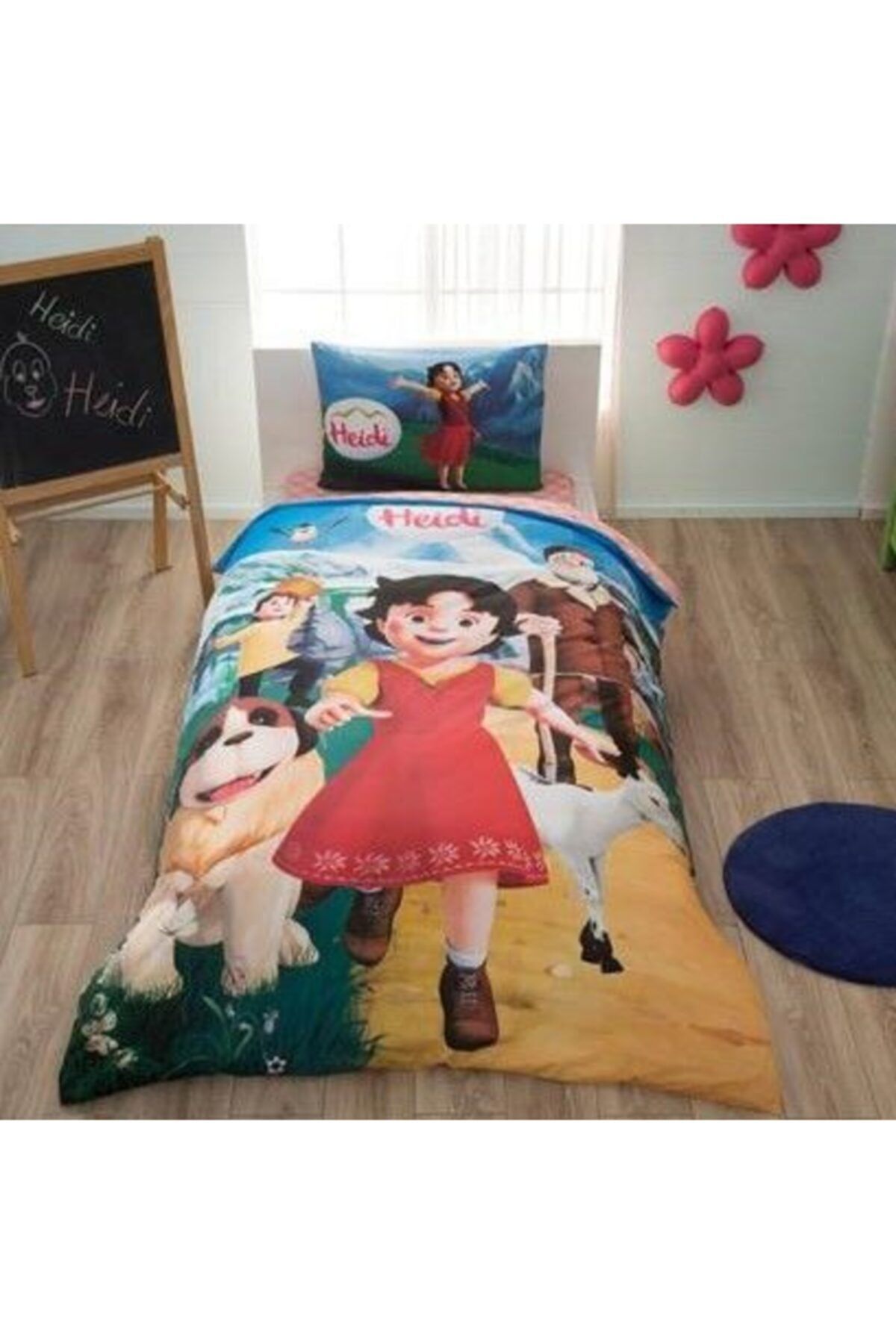 Taç Lisanslı Heidi Tek Kişilik Nevresim Takımı