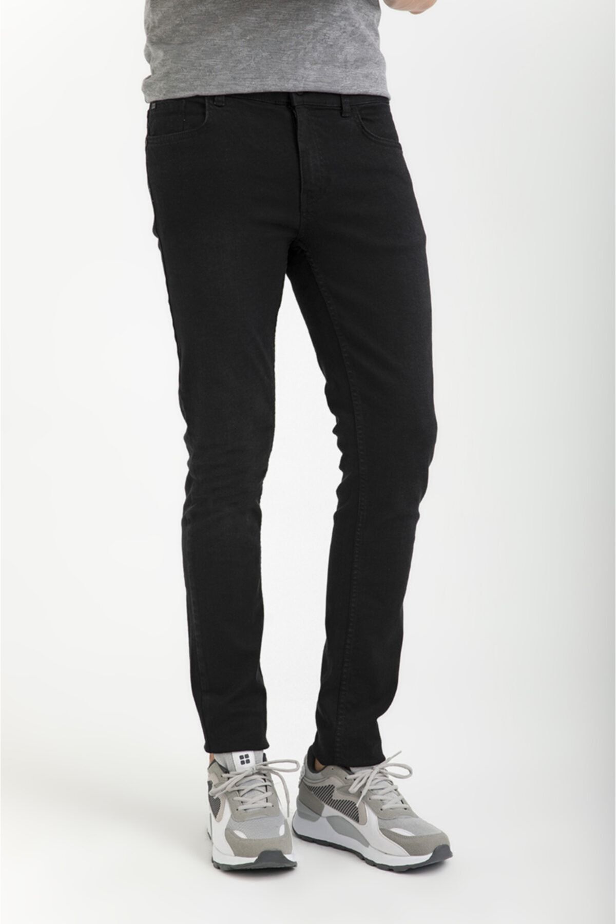 Erkek Siyah Slim Fit Jean Pantolon A01y3565