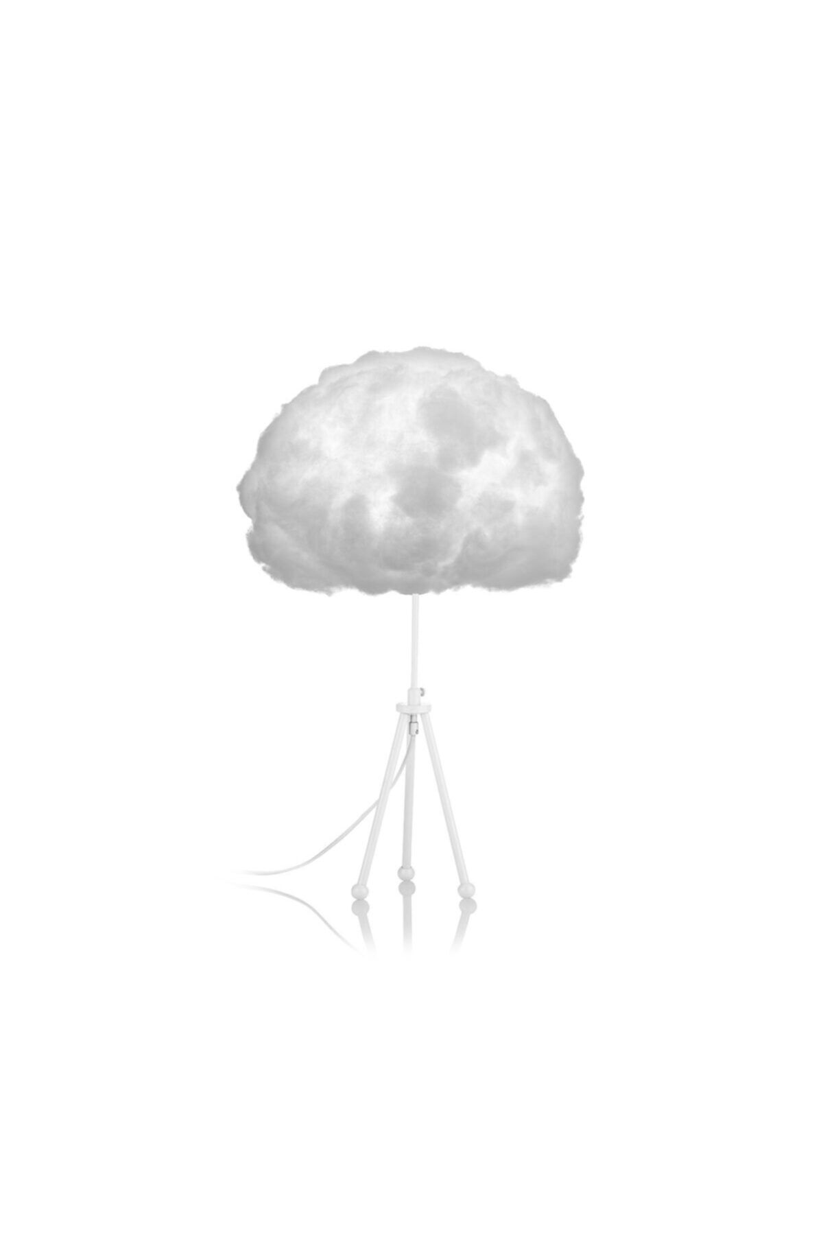 Bouffeecloud Abajur Bulut Aydınlatma Bouffee Beyaz Işık Beyaz Tripod Ayak