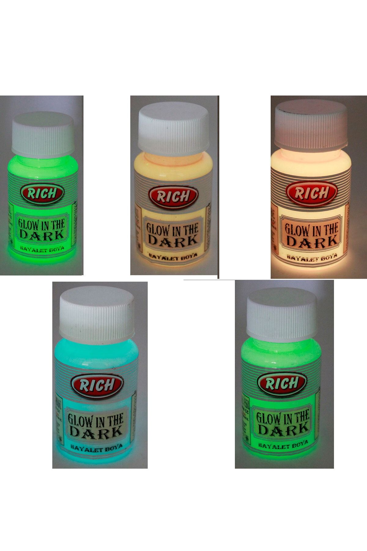rich zafer sanat karanlikta parlayan hayalet boya seti glow in the dark fiyati yorumlari trendyol