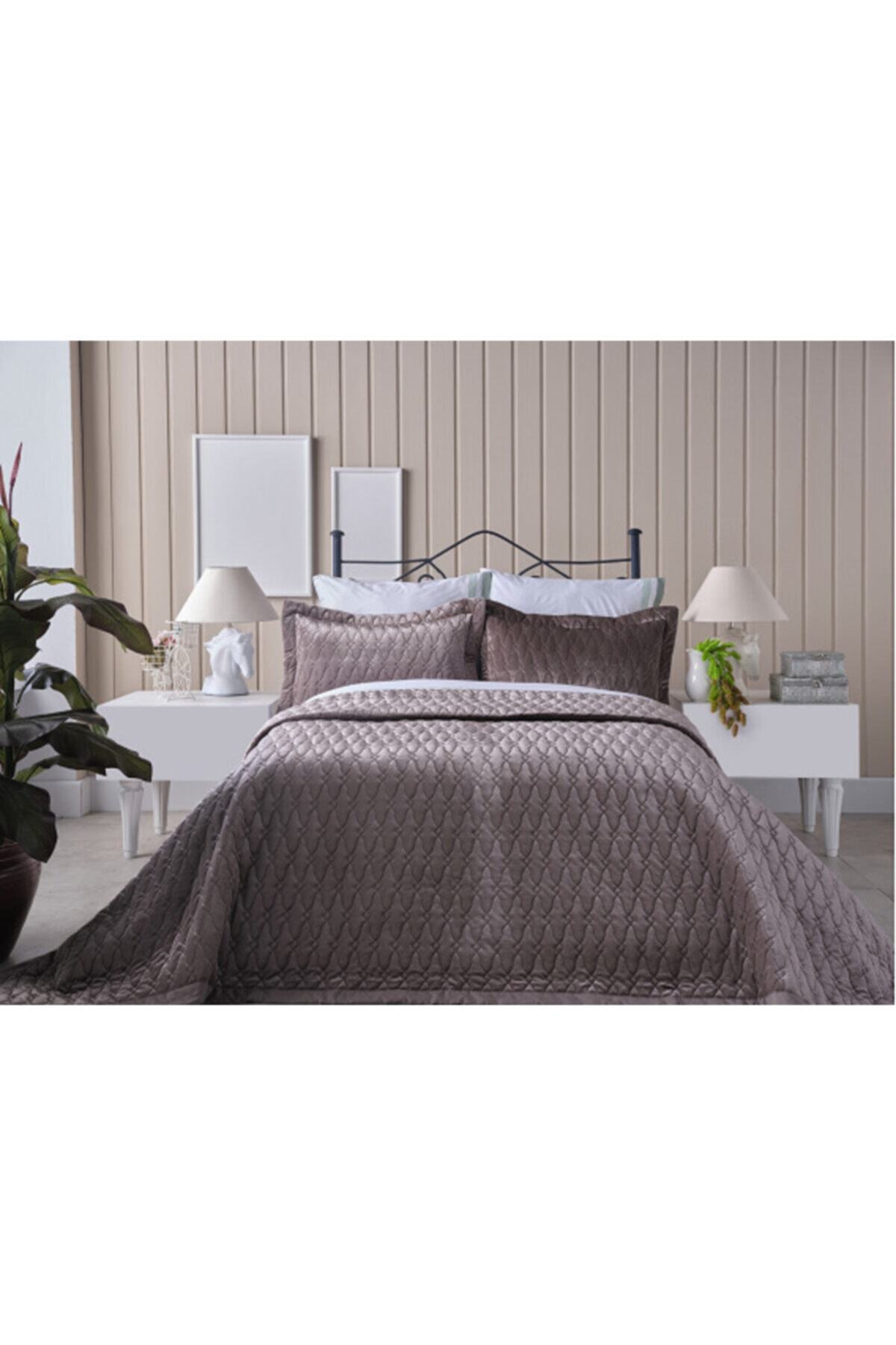 Doqu Home Çift Kişilik Yatak Örtüsü Carmen - Antrasit