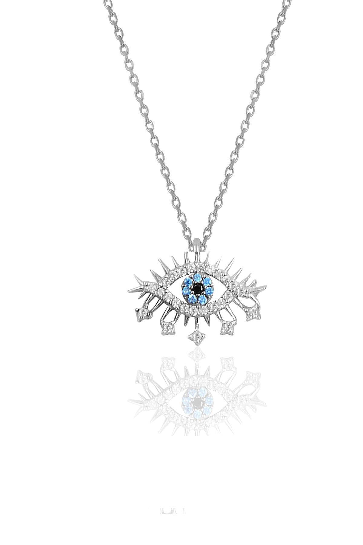 Söğütlü Silver Gümüş Rodyumlu Lareyn Modeli Kolye