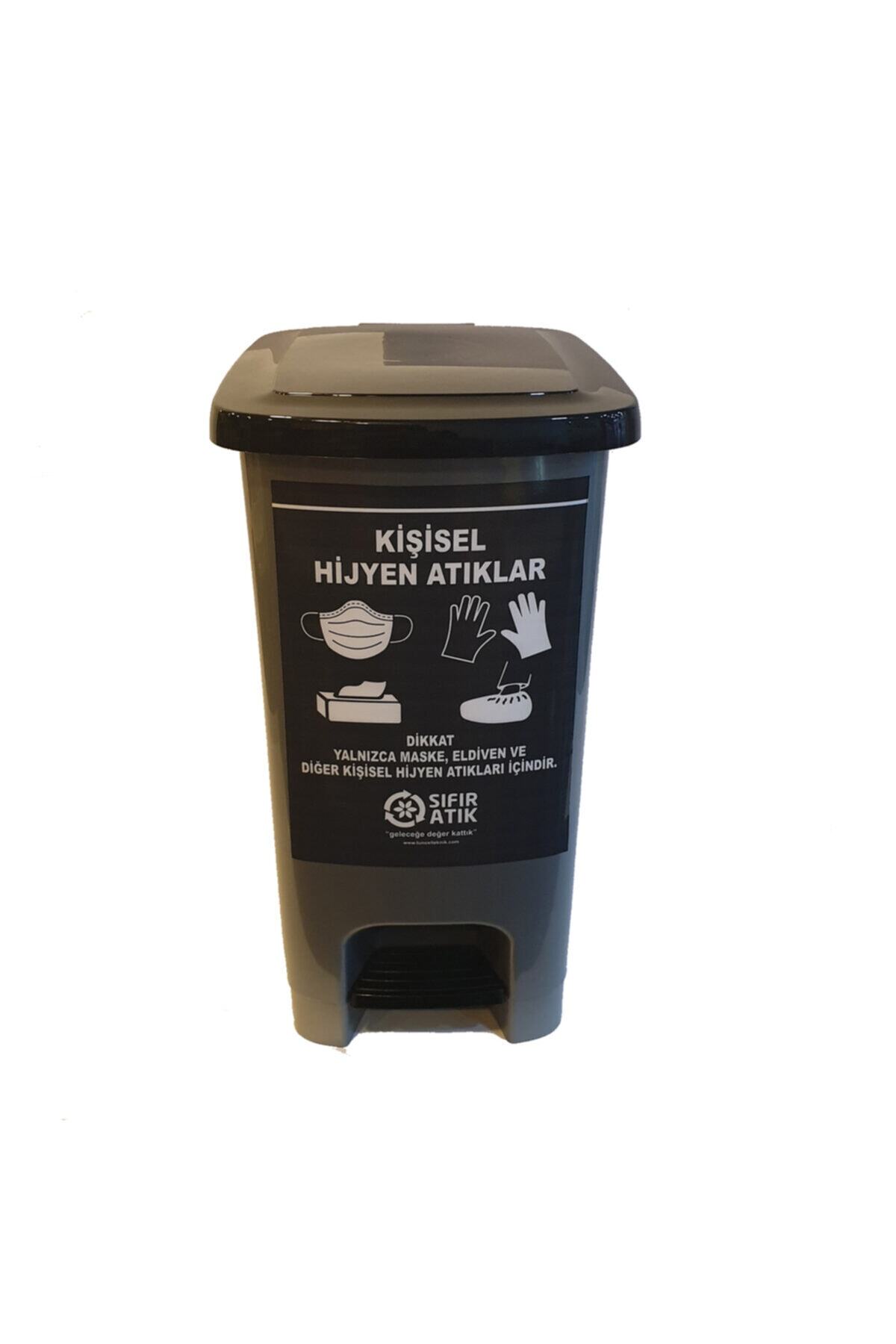 Tuncel Teknik Enfekte Atık Kovası-40 Litre Maske Eldiven Tıbbi Atık