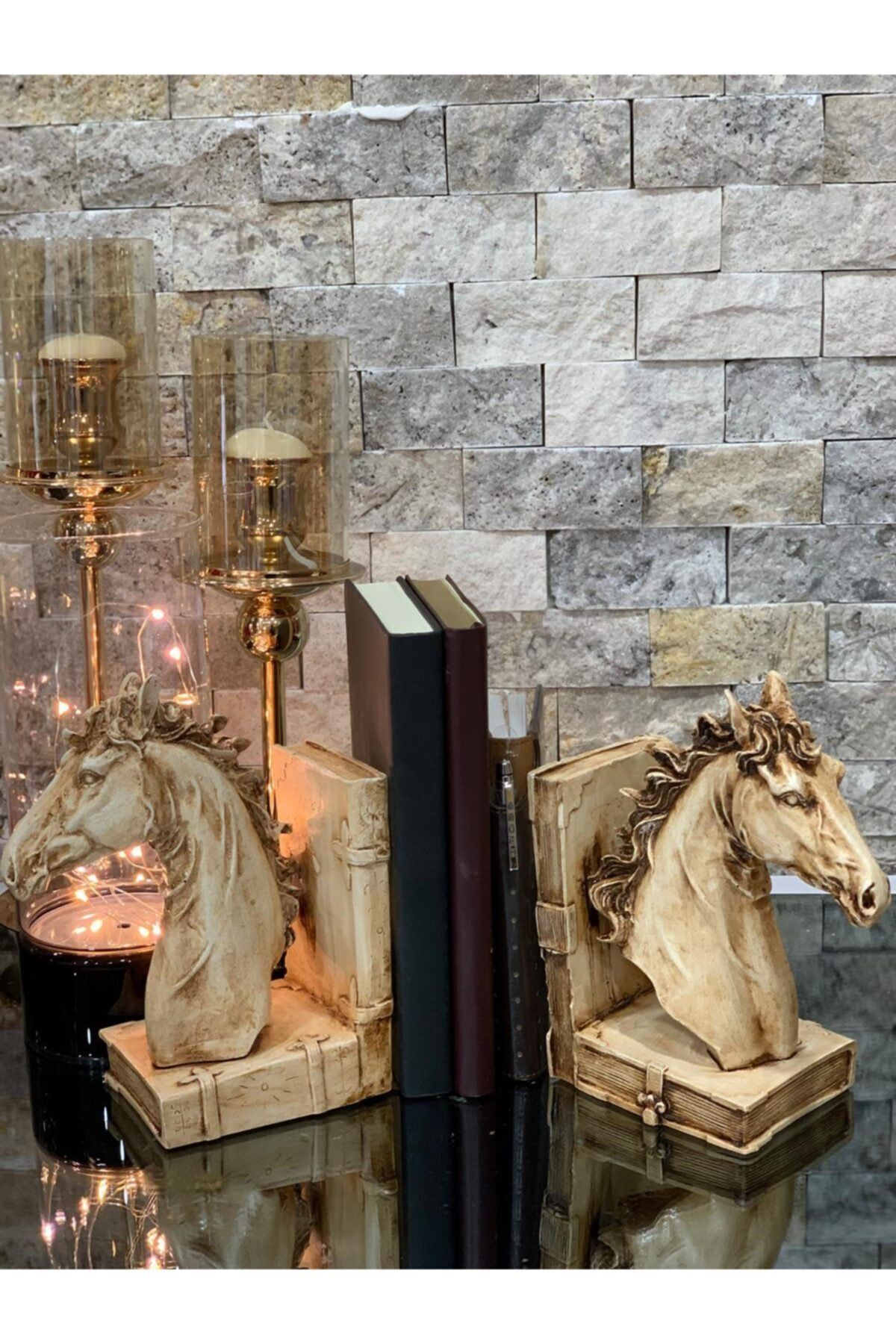 Esra Craft At Büstlü Kitap Desteği 2'li (Eskitme)