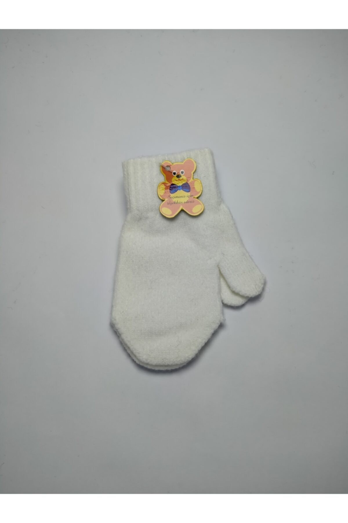 ESİN Bebe Yün Tek Parmak Eldiven Beyaz 140