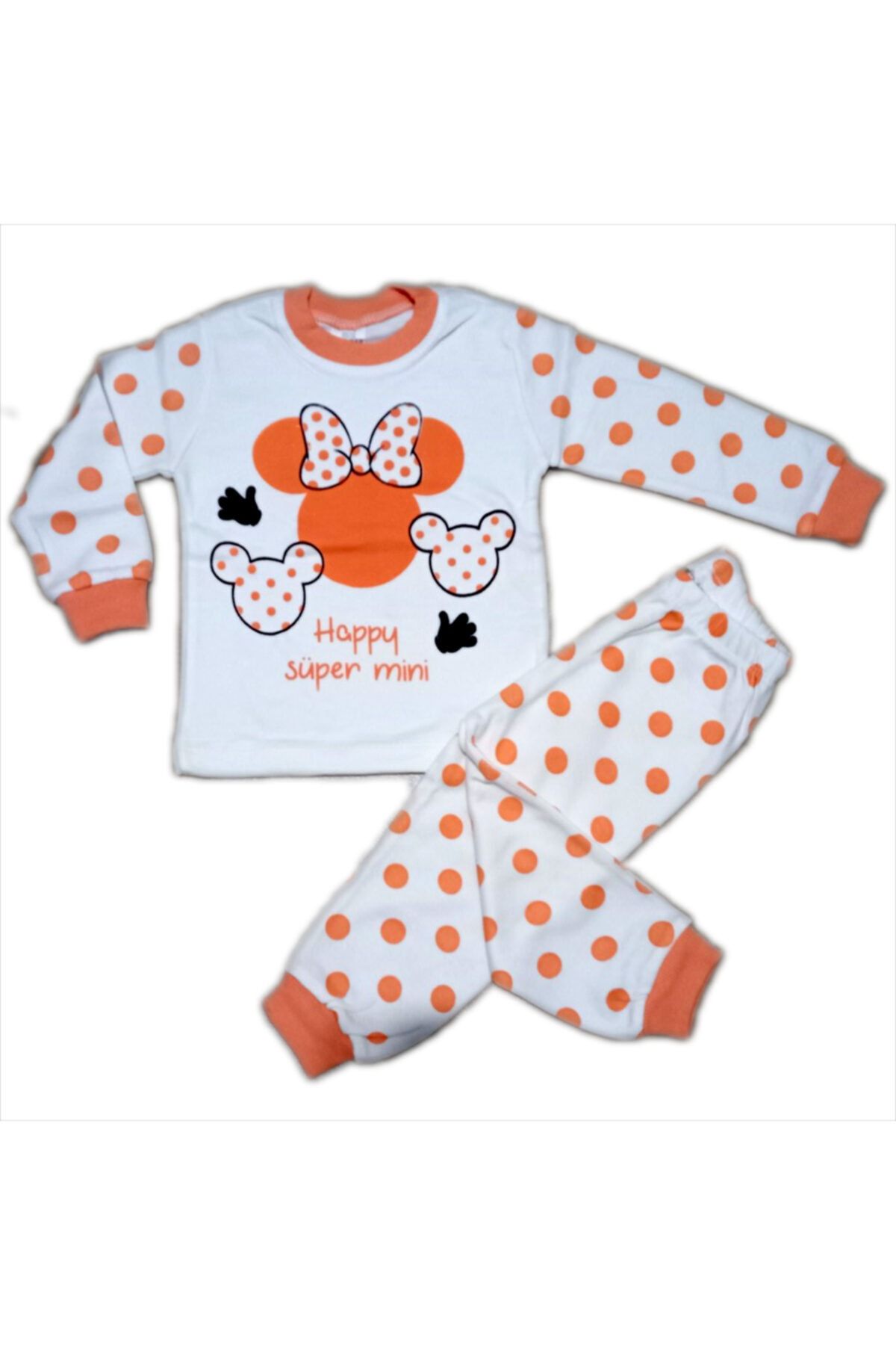 BAVYERA Süpermini Mini Mause Temalı 1-3 Yaş 2li Pijama Takımı