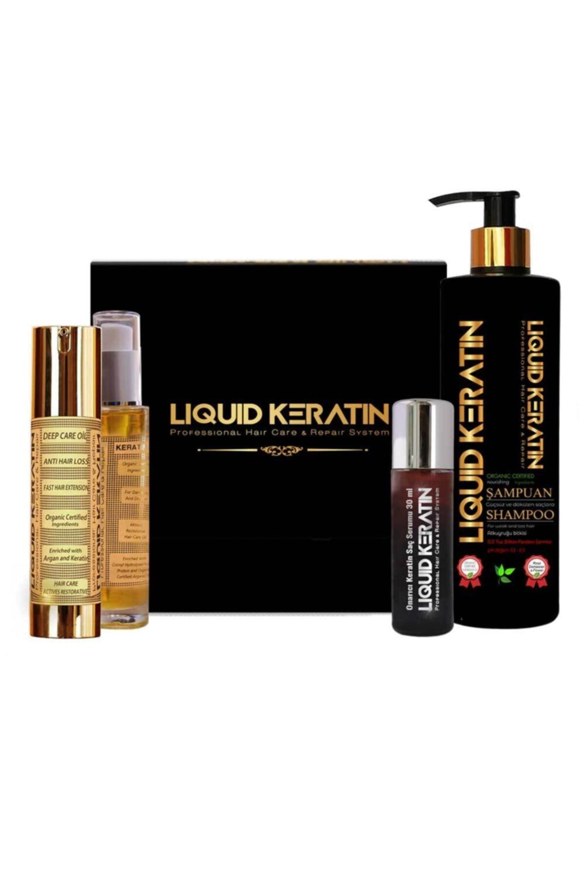 Liquid Keratin Ince Telli Saçlar Için Keratin Bakım Seti