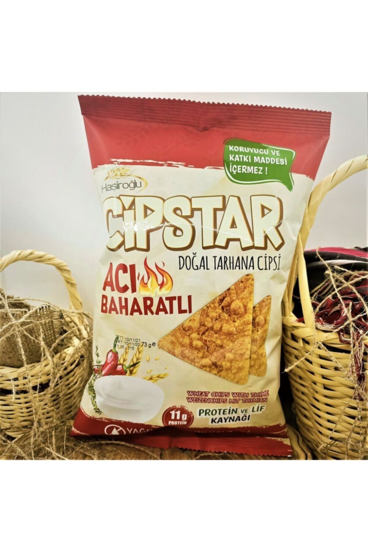 Haşiroğlu Cipstar Doğal Tarhana Cipsi (Acı Baharatlı)