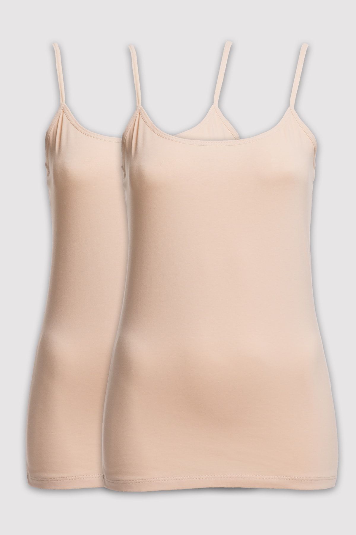 Pierre Cardin Kadın Ten 1204 2li Paket Askılı Atlet