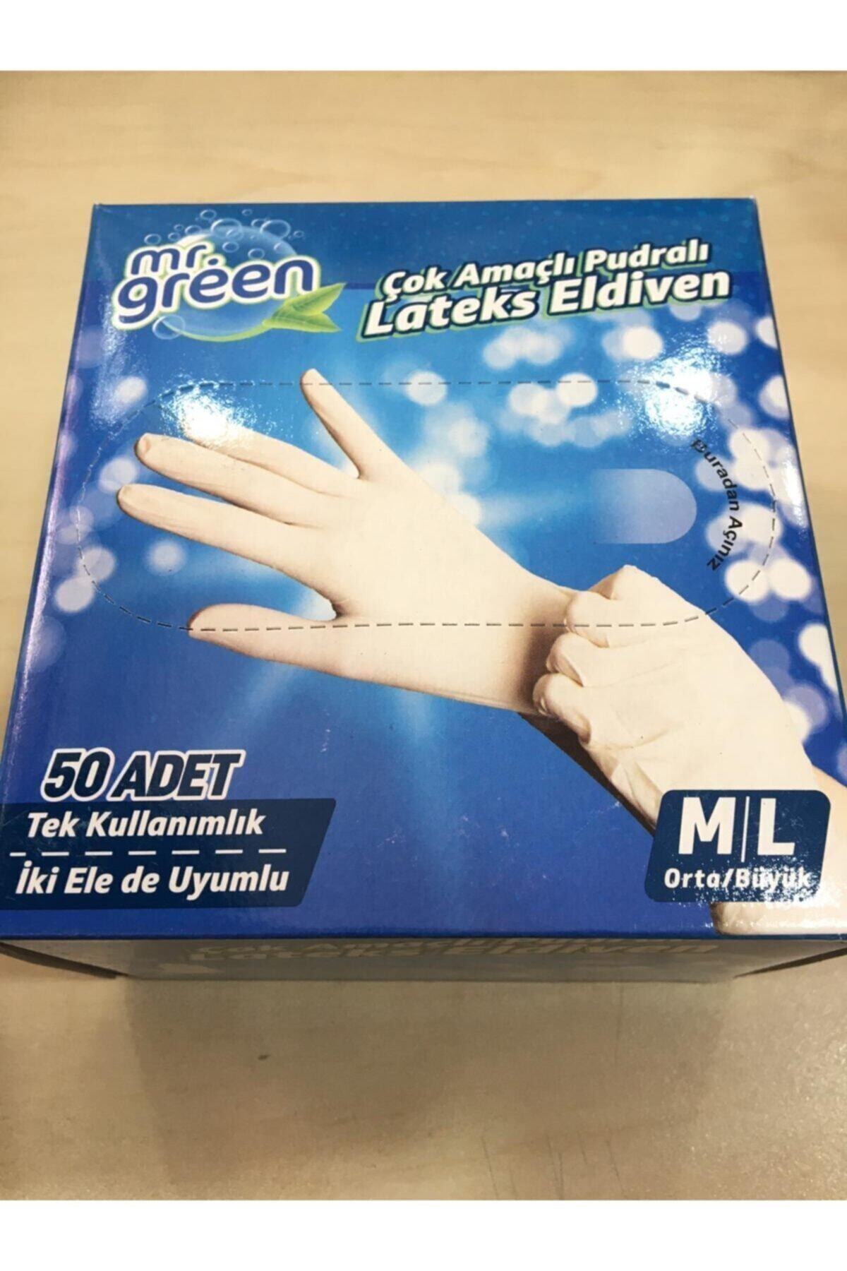 Mr Green Beyaz Pudralı Hijyenik Eldiven