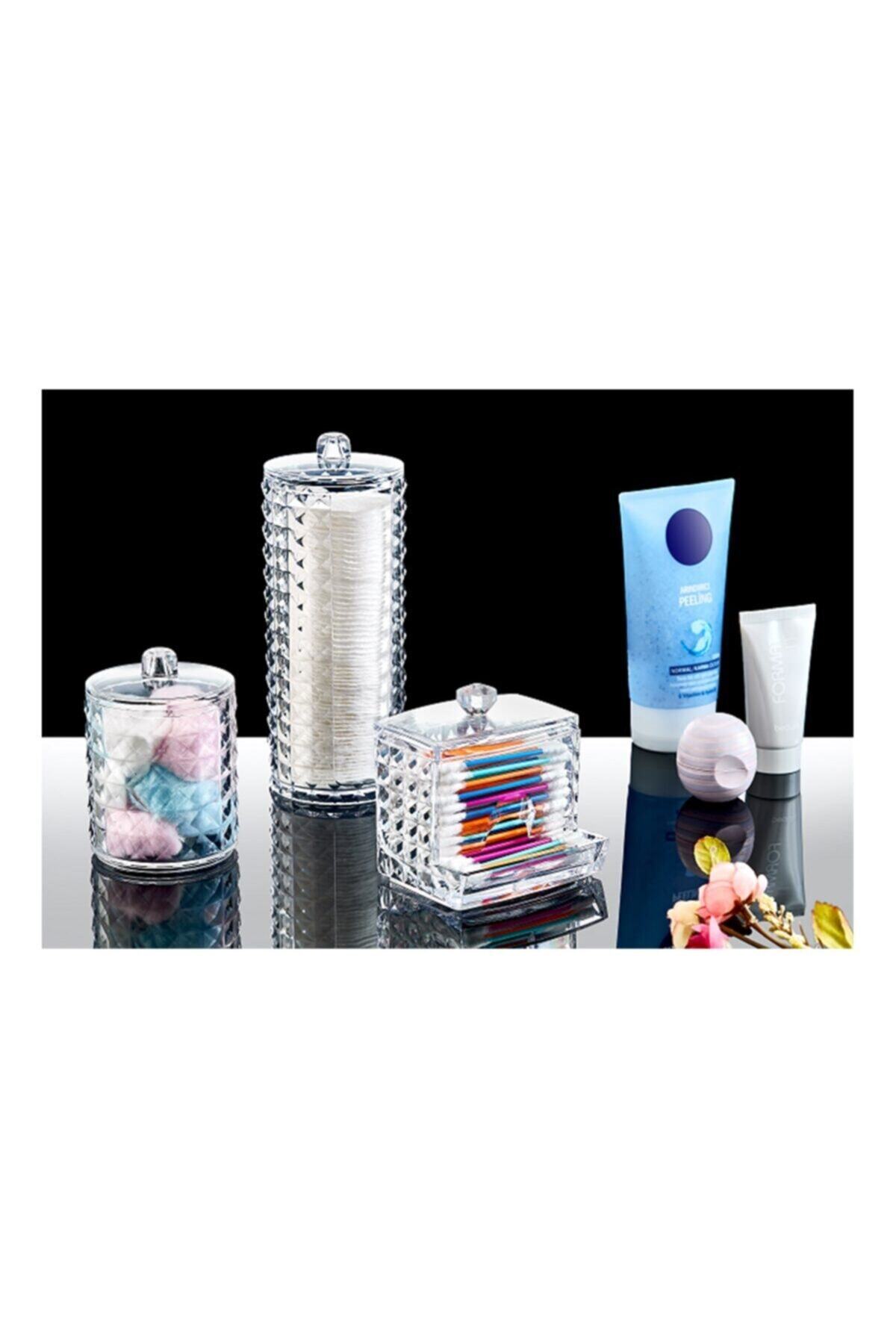 ŞANS PLASTİK Diamond 3 Lü Çok Amaçlı Makyaj Organizer Set Ck1041