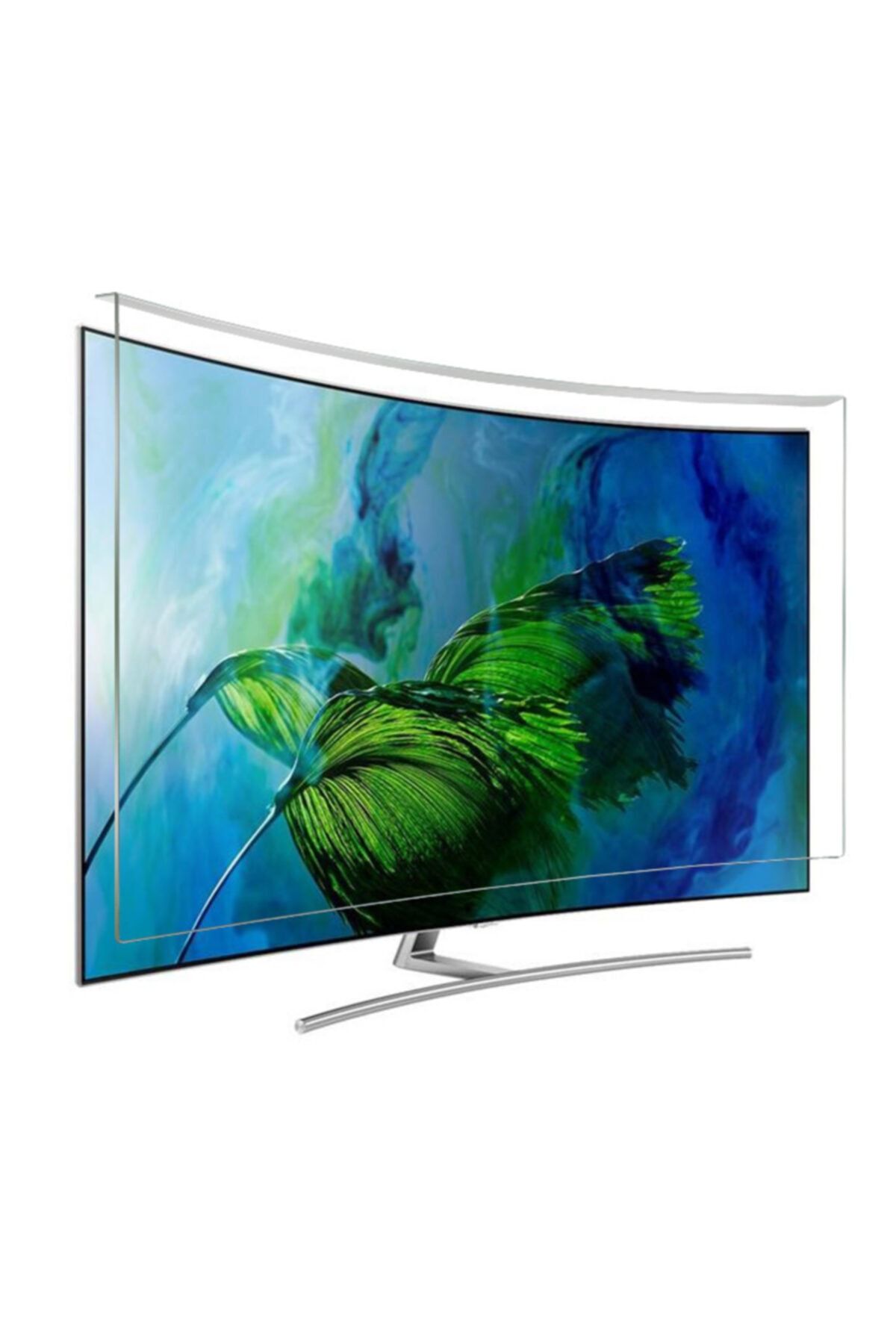BESTOCLASS Elmas Panel Samsung 55nu7300 Curved Uyumlu  Tv Ekran Koruyucu