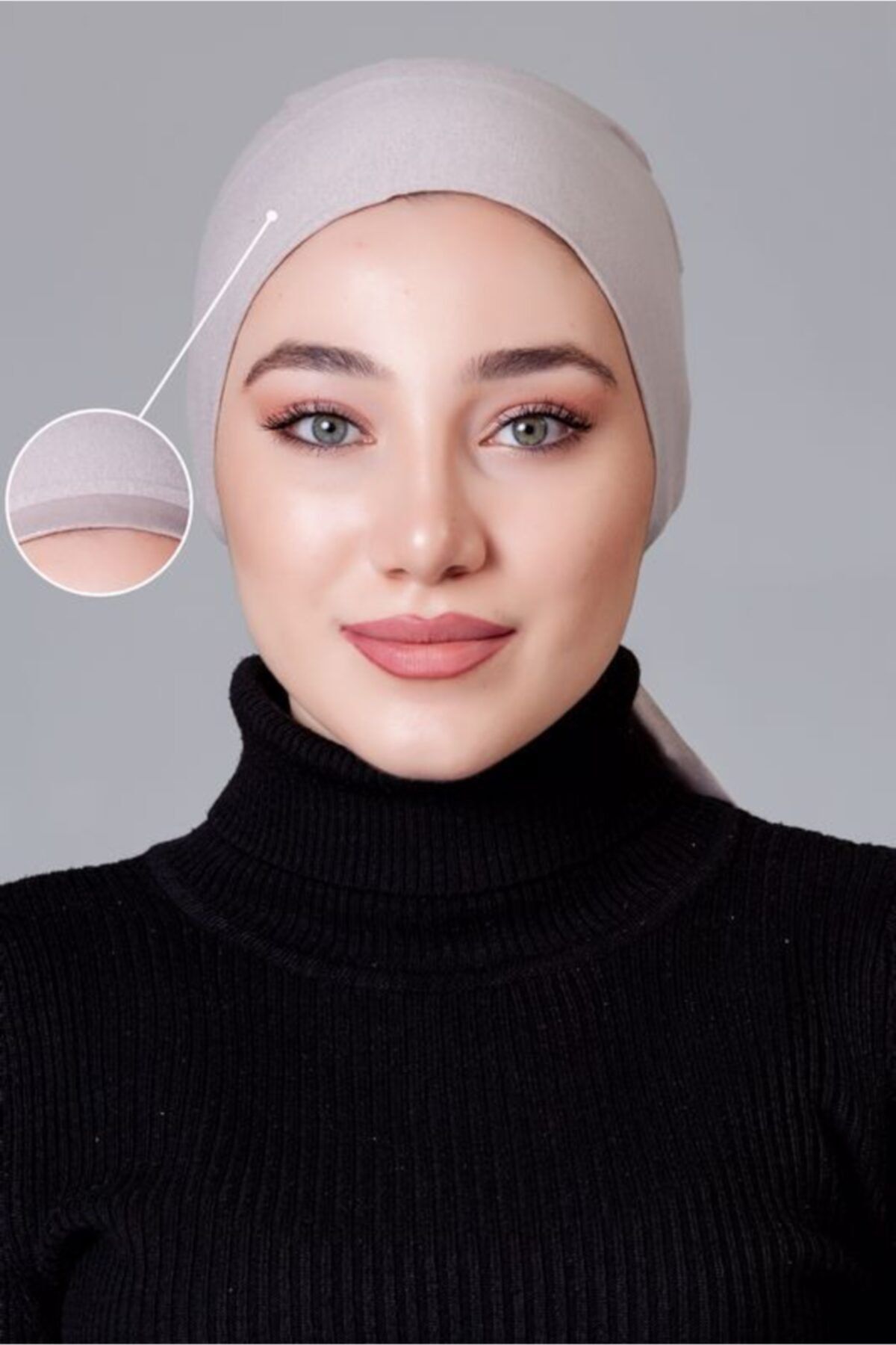 Asafir Açık Vizon Penye Kaymayan Bone