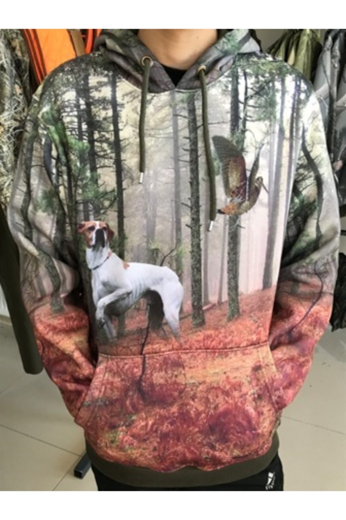 ALDOS Polar Sweatshirt, Çulluk Ferma Desenli