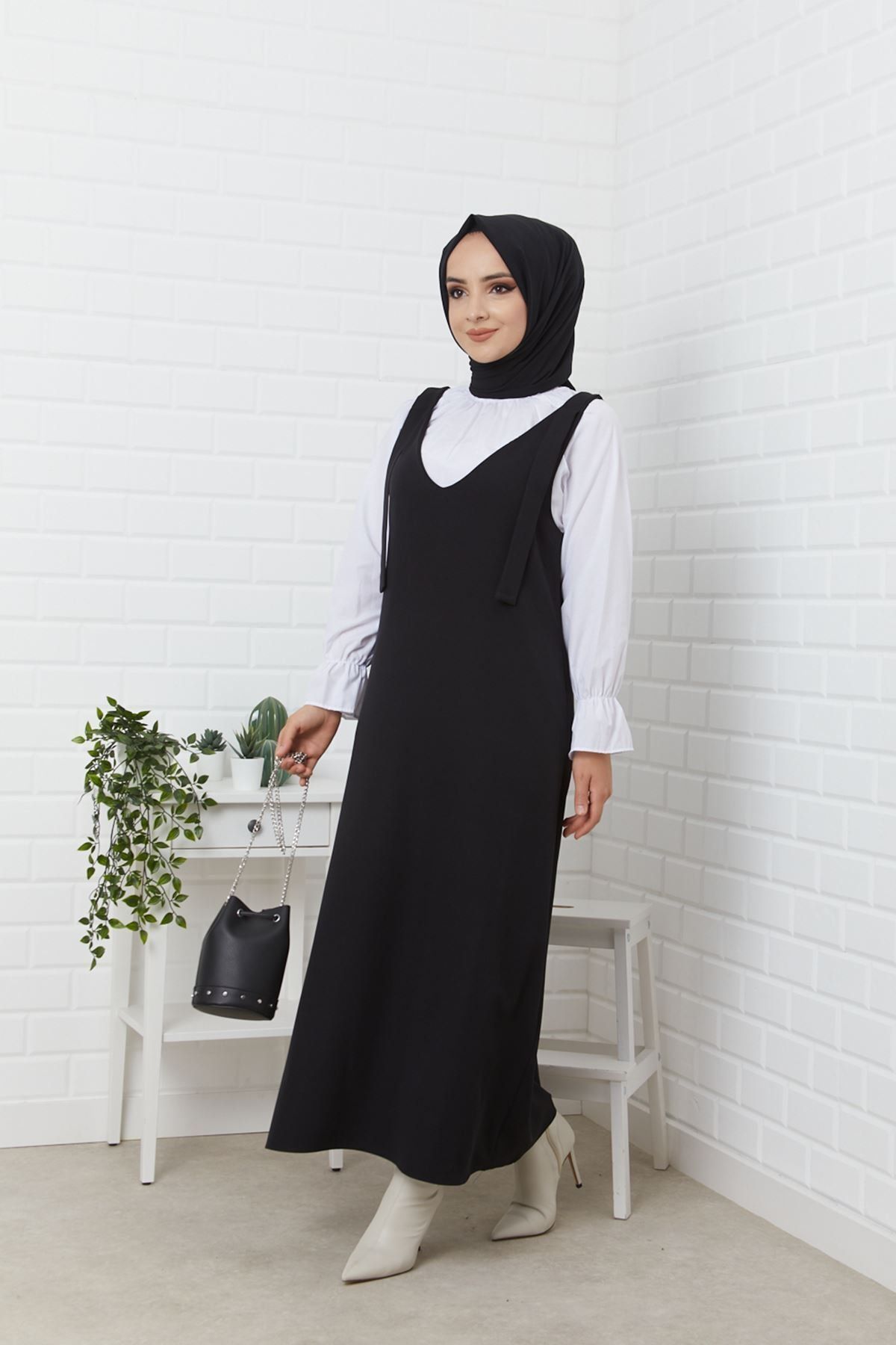 ELBİCA Omuz Detay Jile Siyah 1004