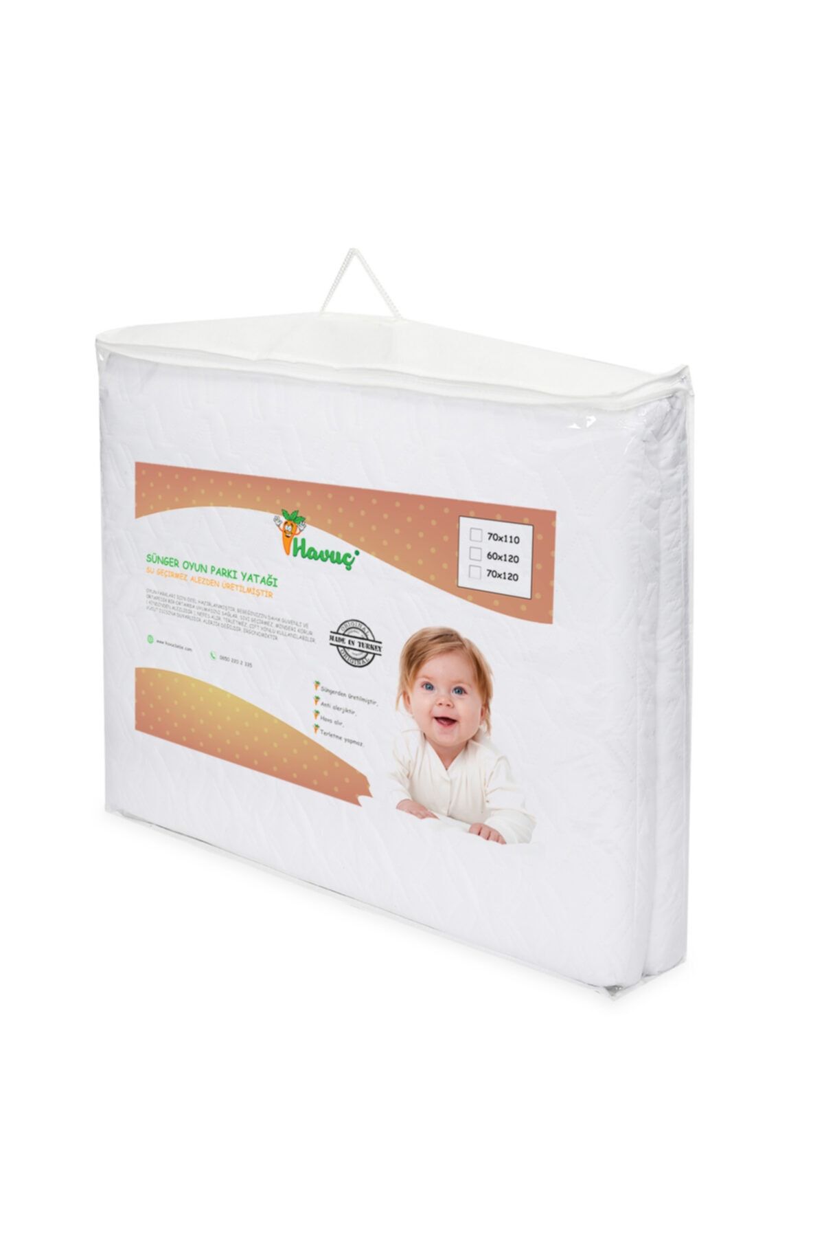 Havuç Sby70110 Sünger Bebek Yatağı (70x110)