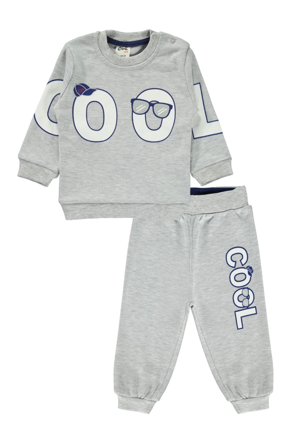 civil baby erkek bebek takim 6 18 ay gri fiyati yorumlari trendyol