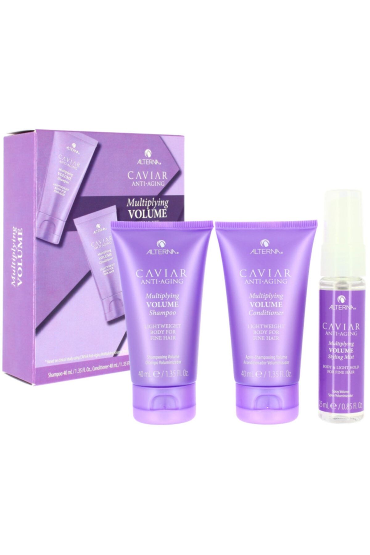 ALTERNA Caviar Hacim Arttıran Saç Bakım Seti 40+40+25ml 873509028130