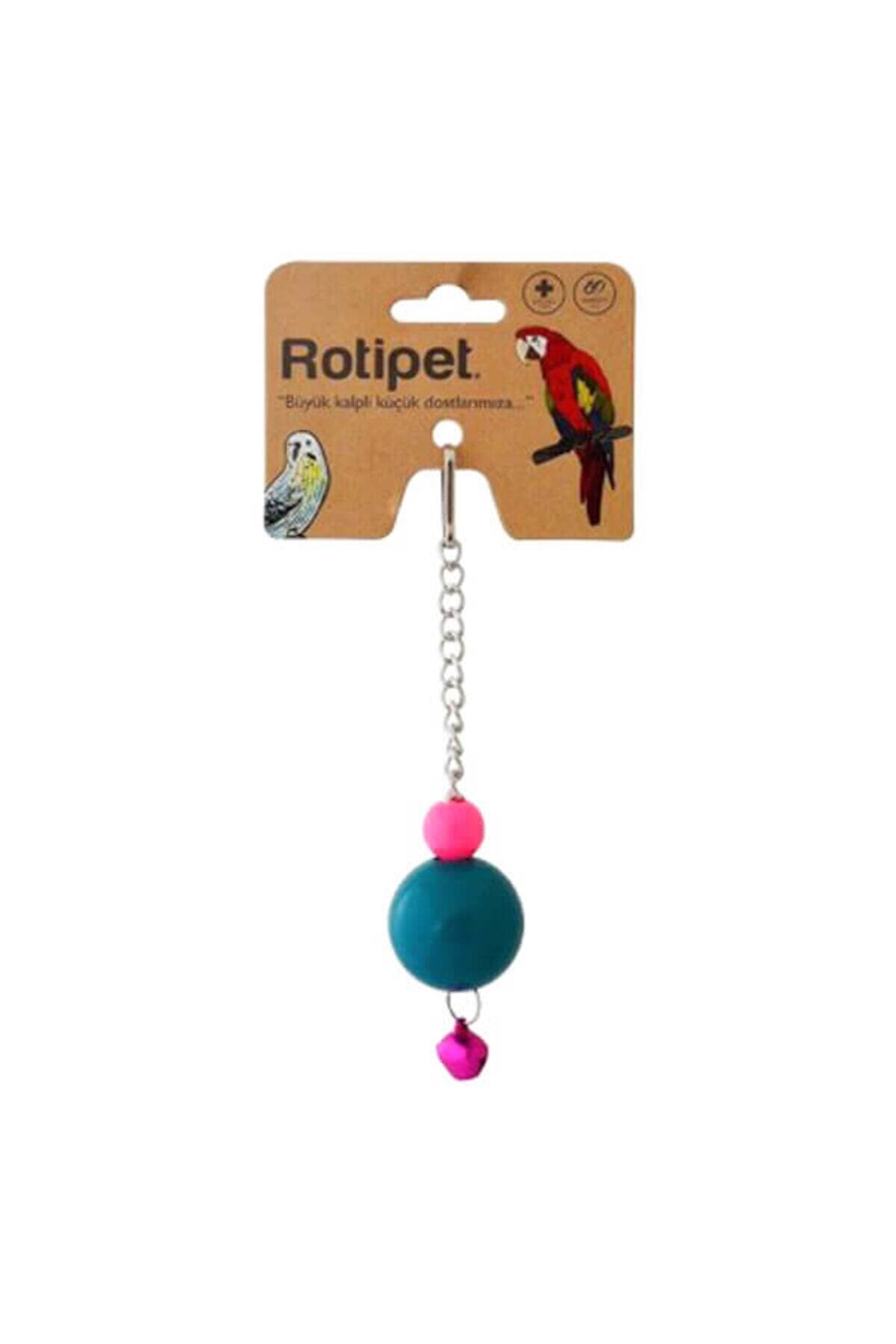 Rotipet Şekilli Plastik Toplu Sarkaç Kuş Oyuncağı