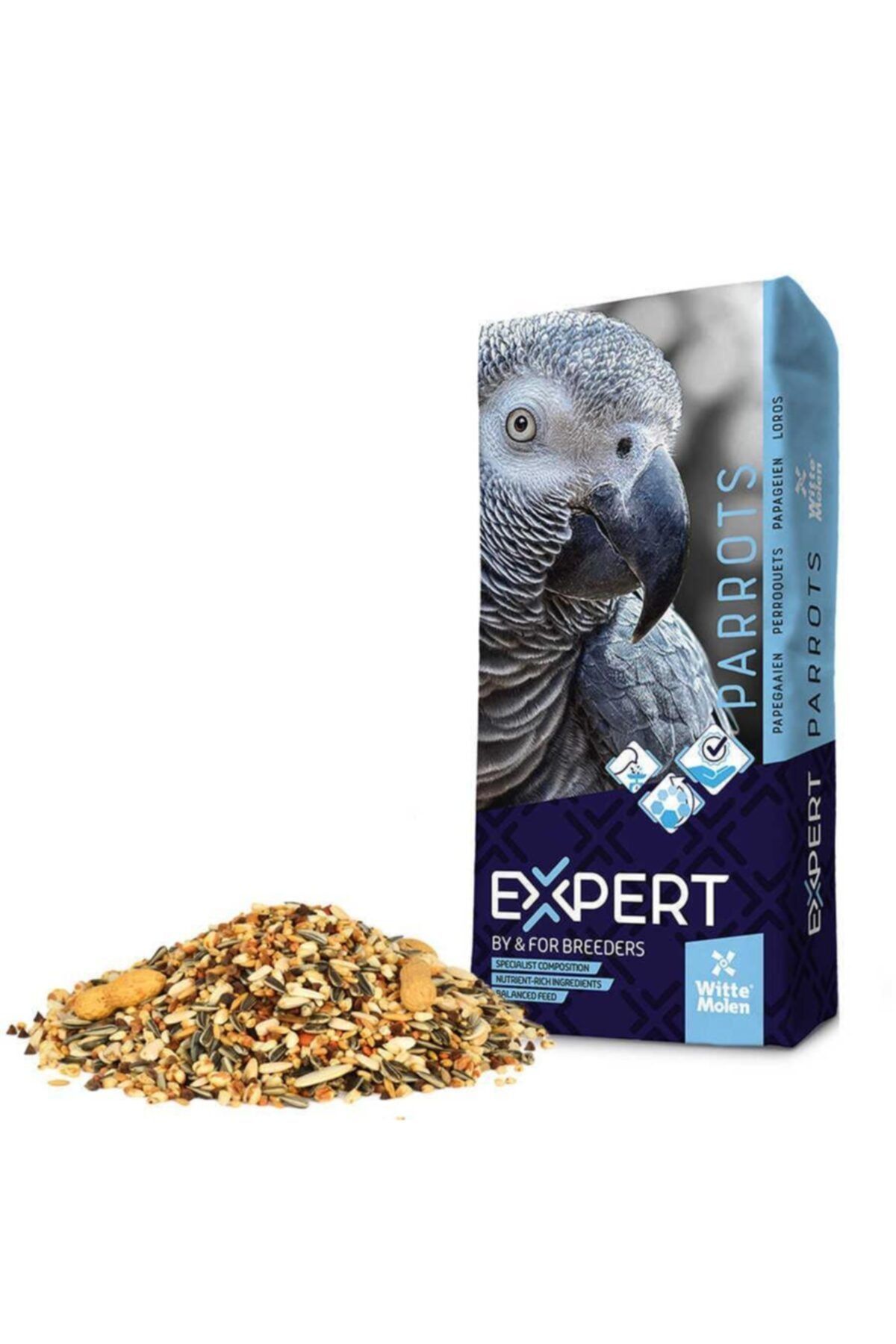 Witte Molen Standart Paraket Küçük Papağan Yemi 15 Kg.