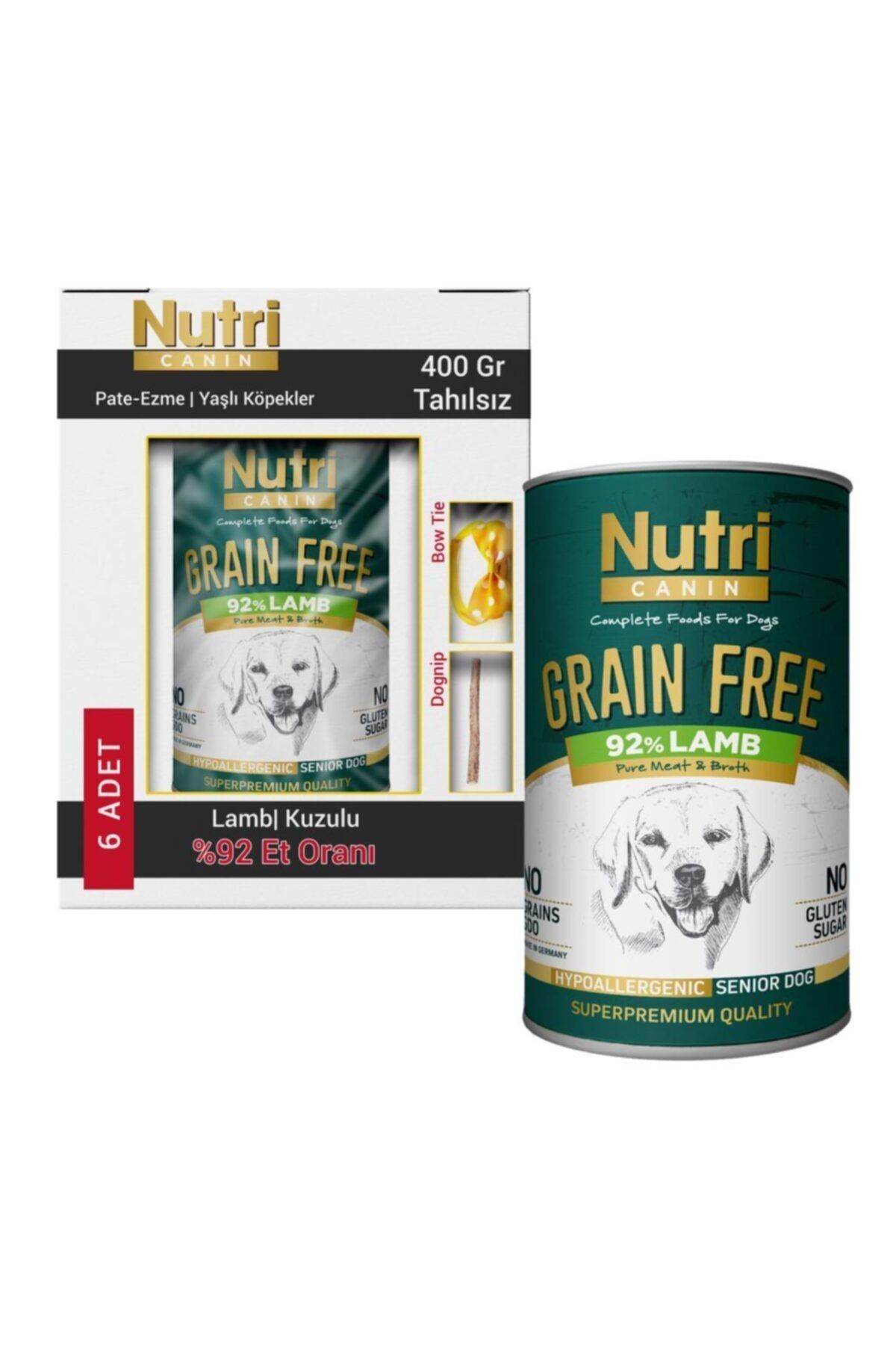 Nutri Canin Senior Lamb Kuzulu Yaşlı Köpek Maması 6x400 gr